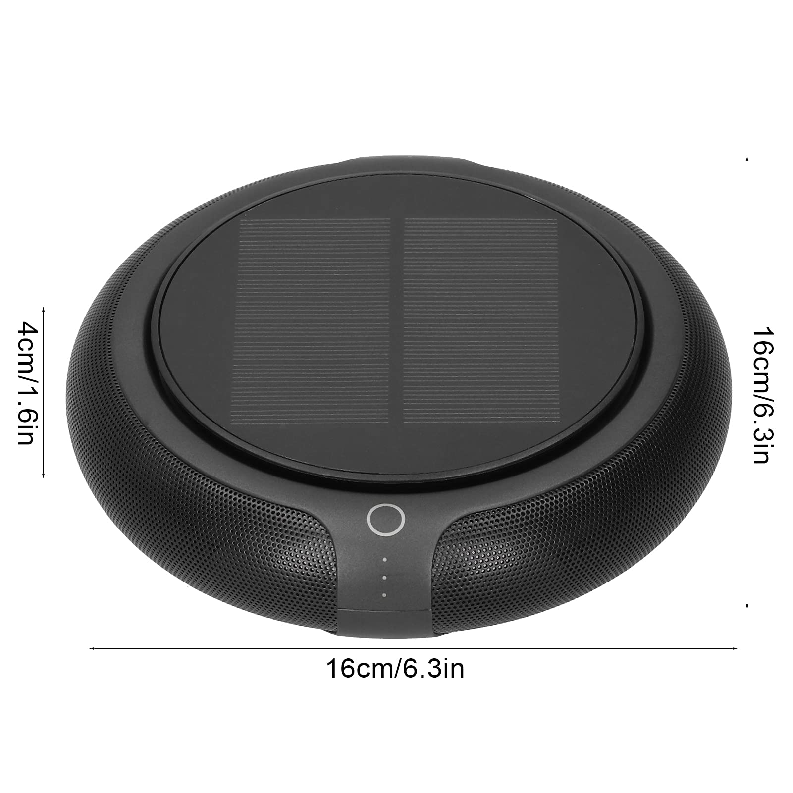 Brrnoo Auto Luftreiniger Solar, Luftreiniger Auto mit Vibrationsschalter Automatische Ein und Ausschaltung 1200mAh Akku Dreischicht HEPA Filter for Zuhause Geruch und Formaldehyd