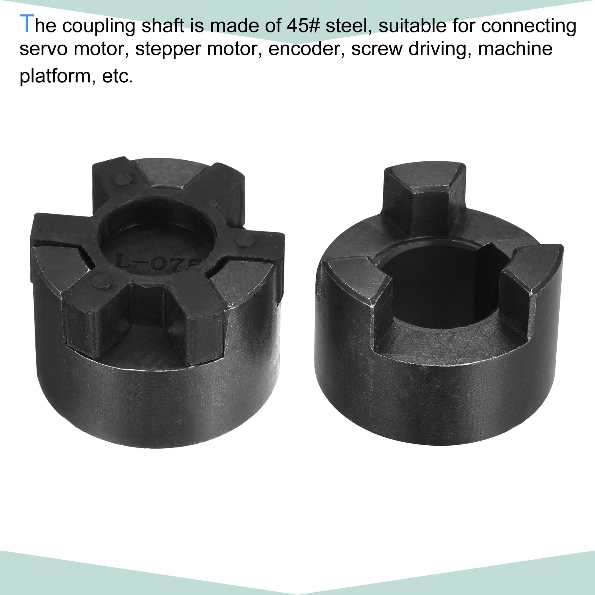 sourcing map Flexible Kupplungswelle 20 mm bis 22 mm Flexible Kupplung 51 mm L x 44 mm OD Motorkupplungsgelenk