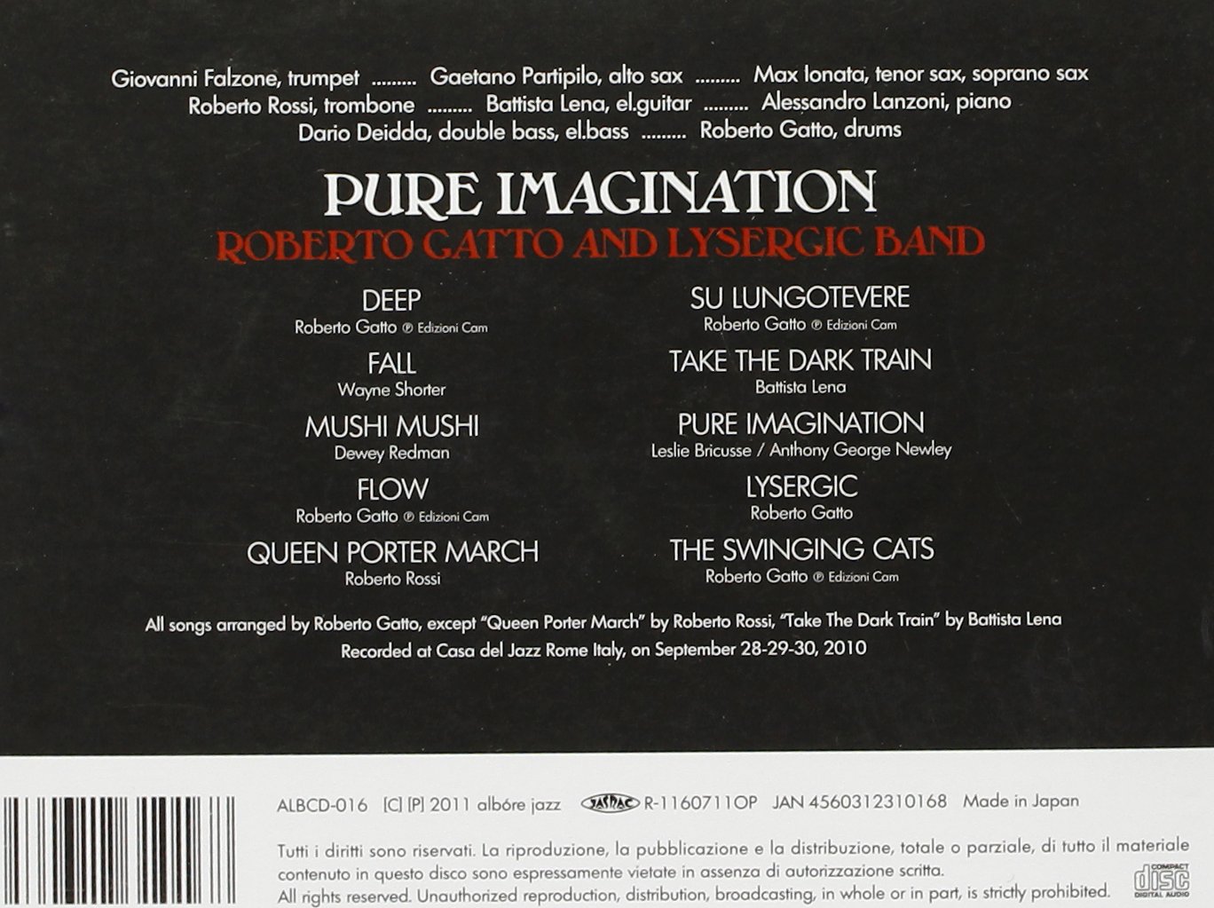 ROBERTO GATTO - Pure Imagination - CD