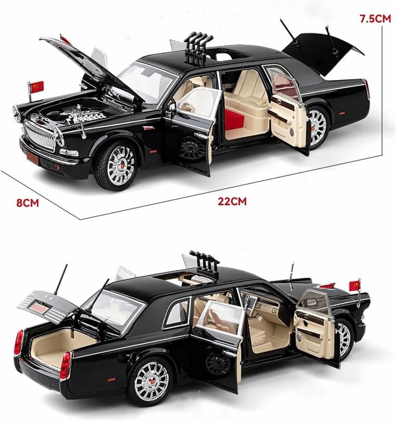 Scale car Model 1/24 for L5 Alloy Collectible Car Diecast Metal Parade Vehicle Exhibition Area Model Suitable for Decoration