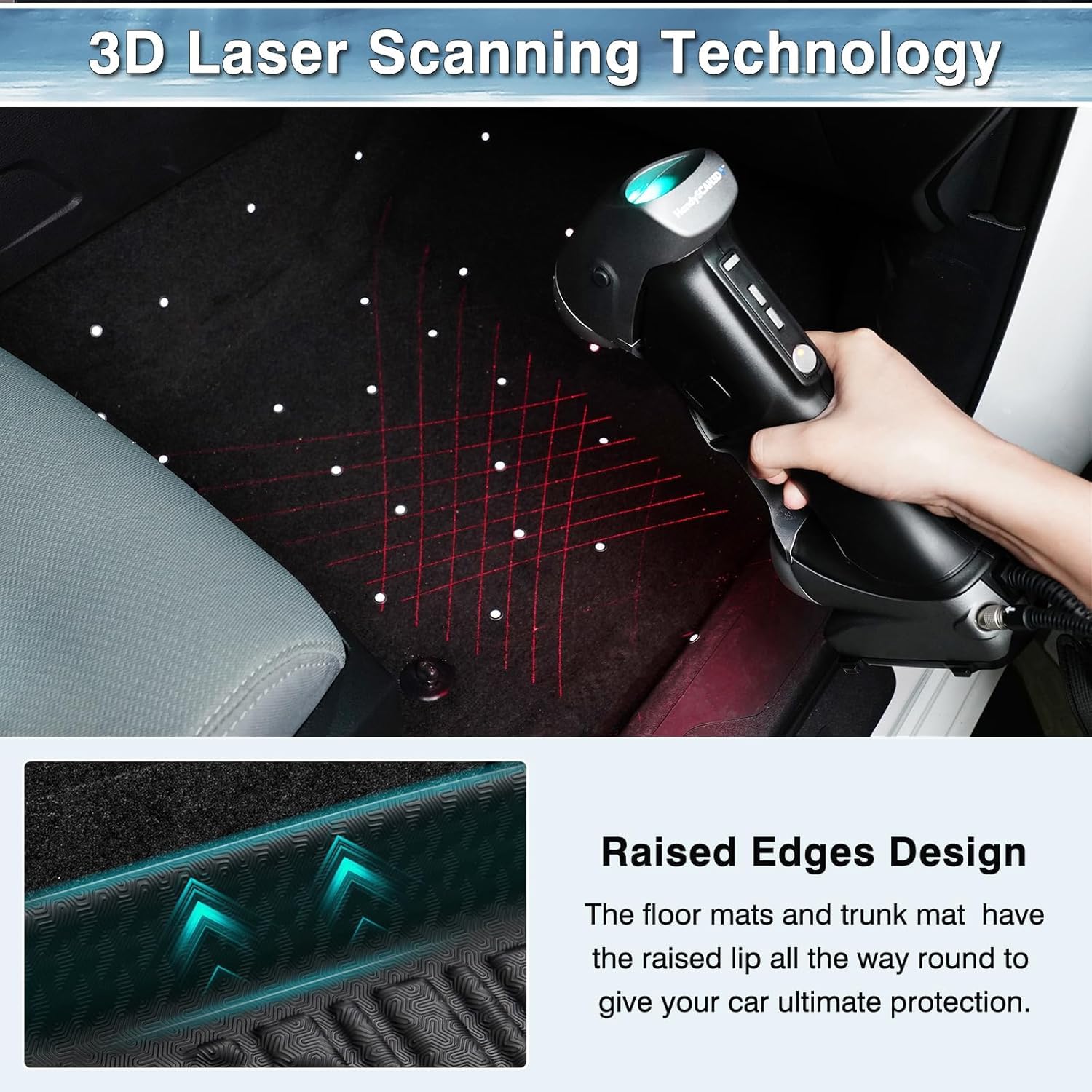 Mixsuper Sportage Floor mats-Floor mat for Kia Sportage Not Fits Hybrid Models 2023-2026 All Weather TPE Floor Liners — view 5