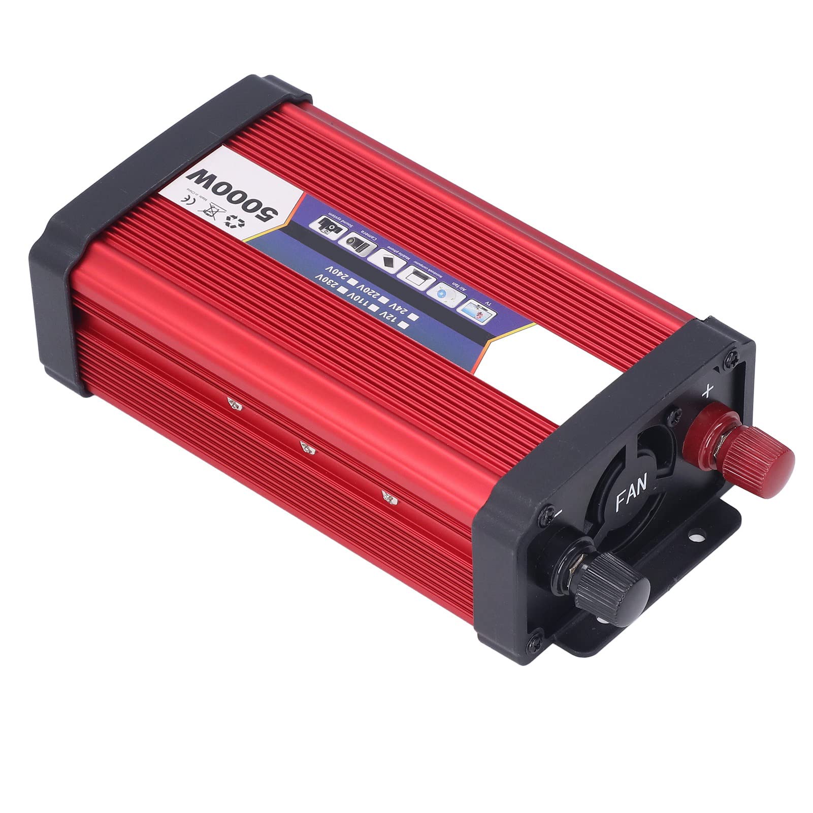 Potencia de Automóvil Versuser -Cargador 5000W Protección Múltiple, Cartón de Conmutación Alta Accesividad, Interruptor Encendido (24V a 220V)