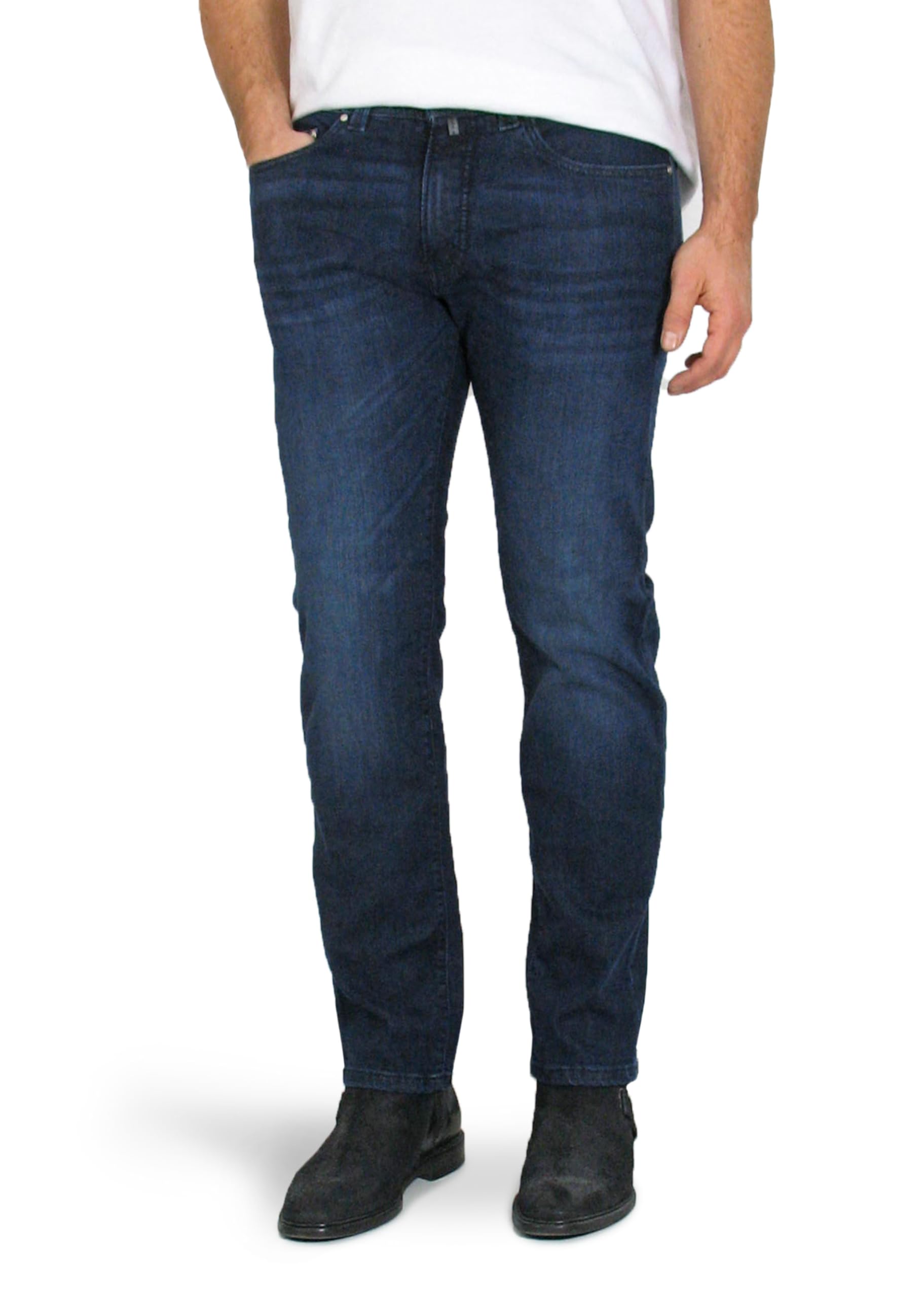 Pierre Cardin Herren Lyon Tapered Futureflex Strech Denim Jeans, Season Dark Blue Buffies