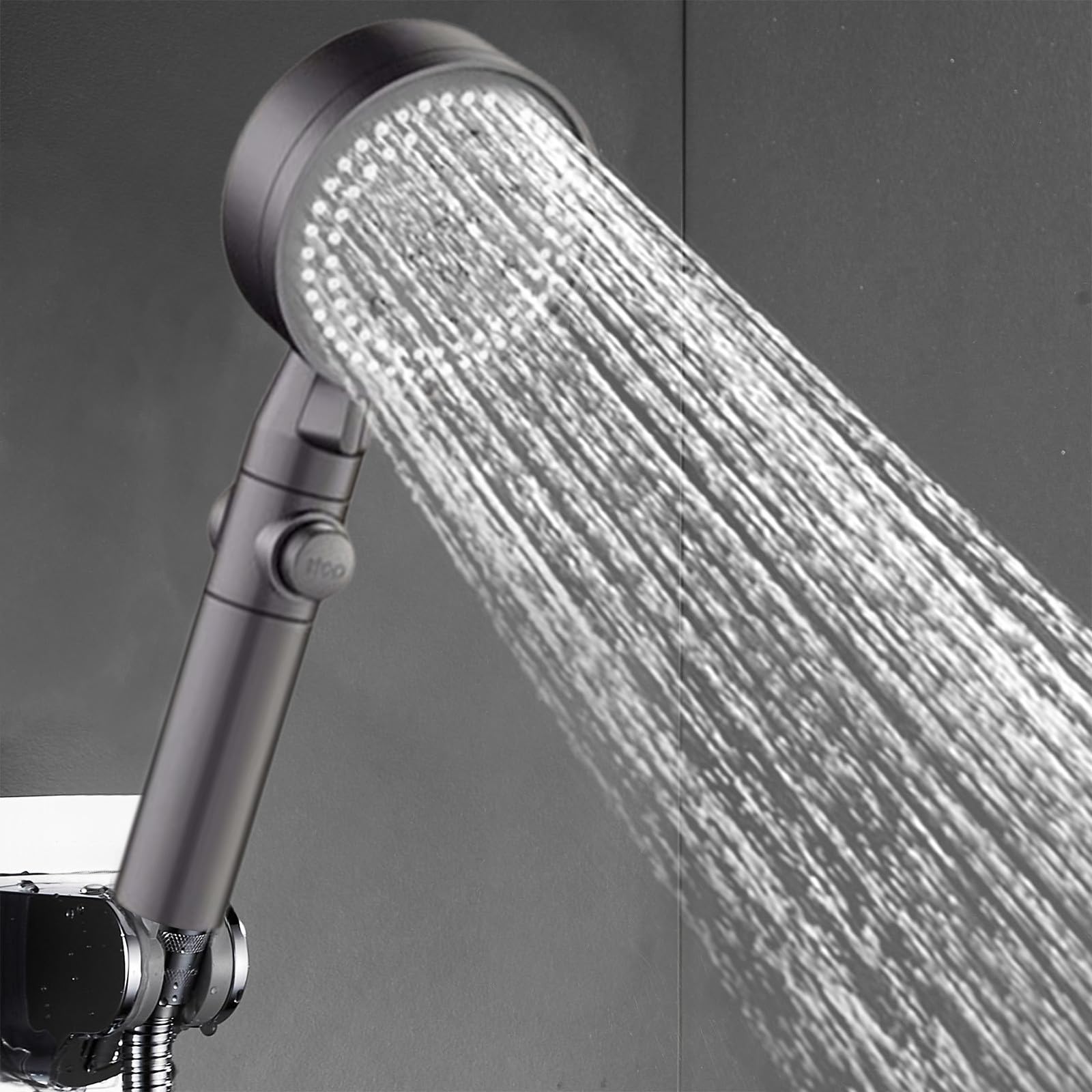 agua duchaAlcachofa de ducha de mano, 8 modos Alcachofa de ducha de alta presión Alcachofa de ducha de mano con soporte de ducha para niños mayores Fácil de instalar Accesorios de baño Oferta del día