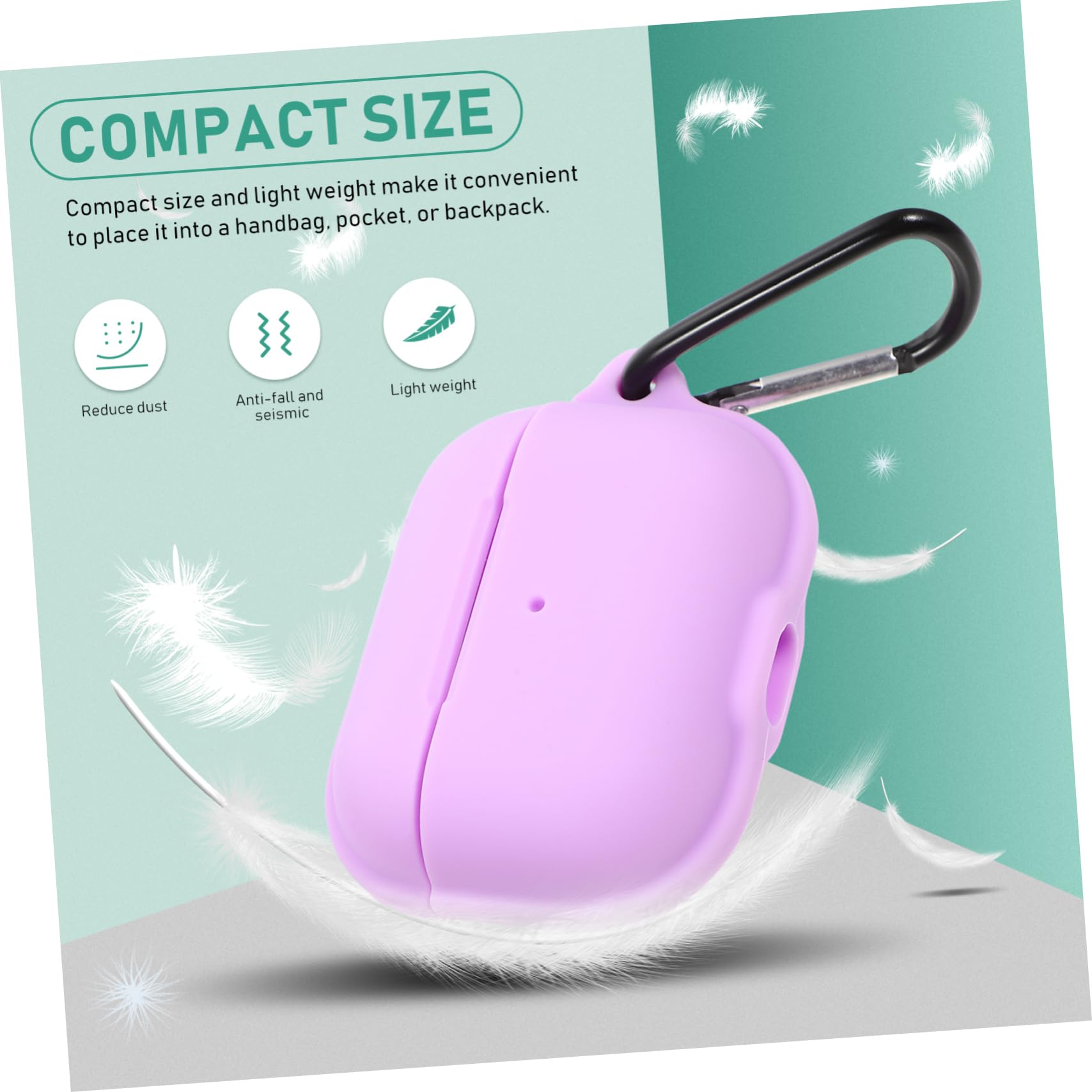 Uonlytech 5 Piezas Caso de Auriculares Protector de Auriculares Funda de Transporte para inalámbricos tamishome Light Box Funda Protectora para Caja de