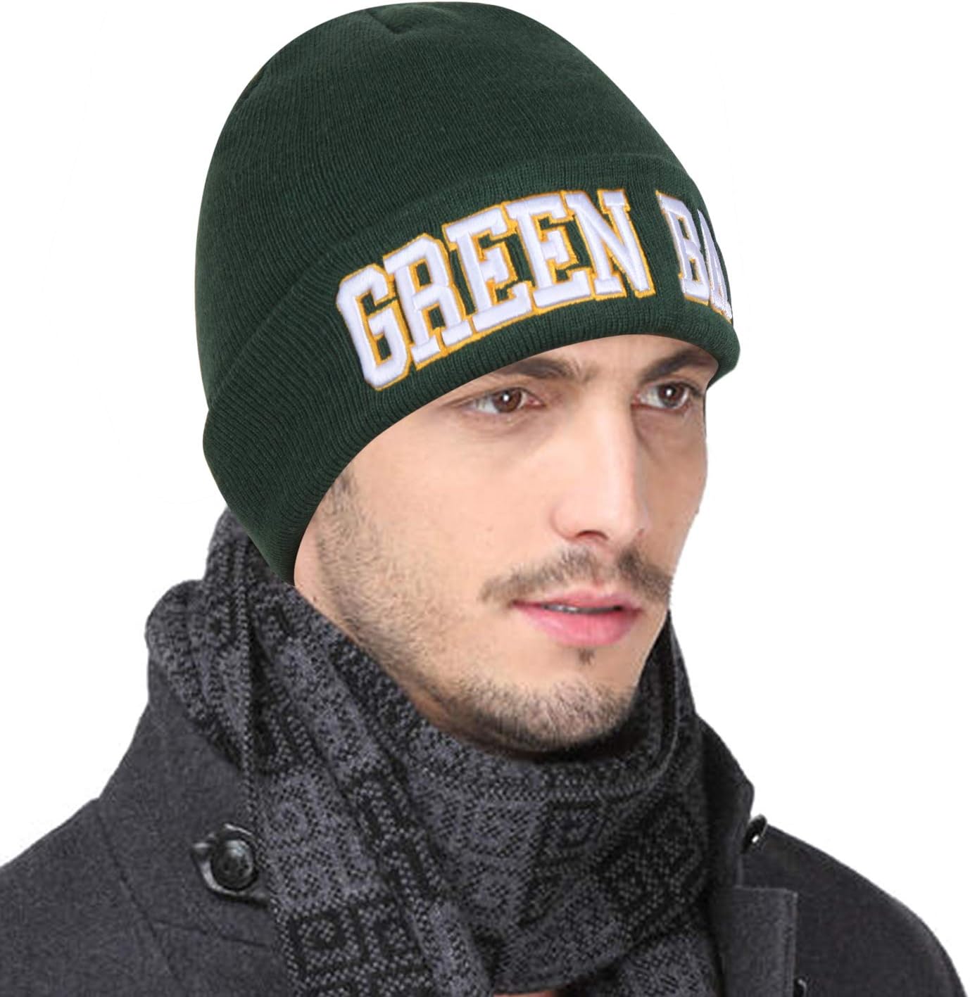 Classic Knit Beanie Hat for Women Men, Soft Stretch Cuffed Winter Thick Hats Skiing Beanies - Image 3