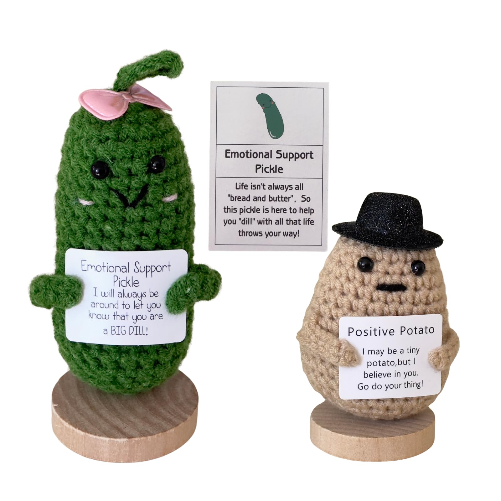 Amazon.com: Jpaklpe 2pcs Handmade Cute Positive Potato Crochet