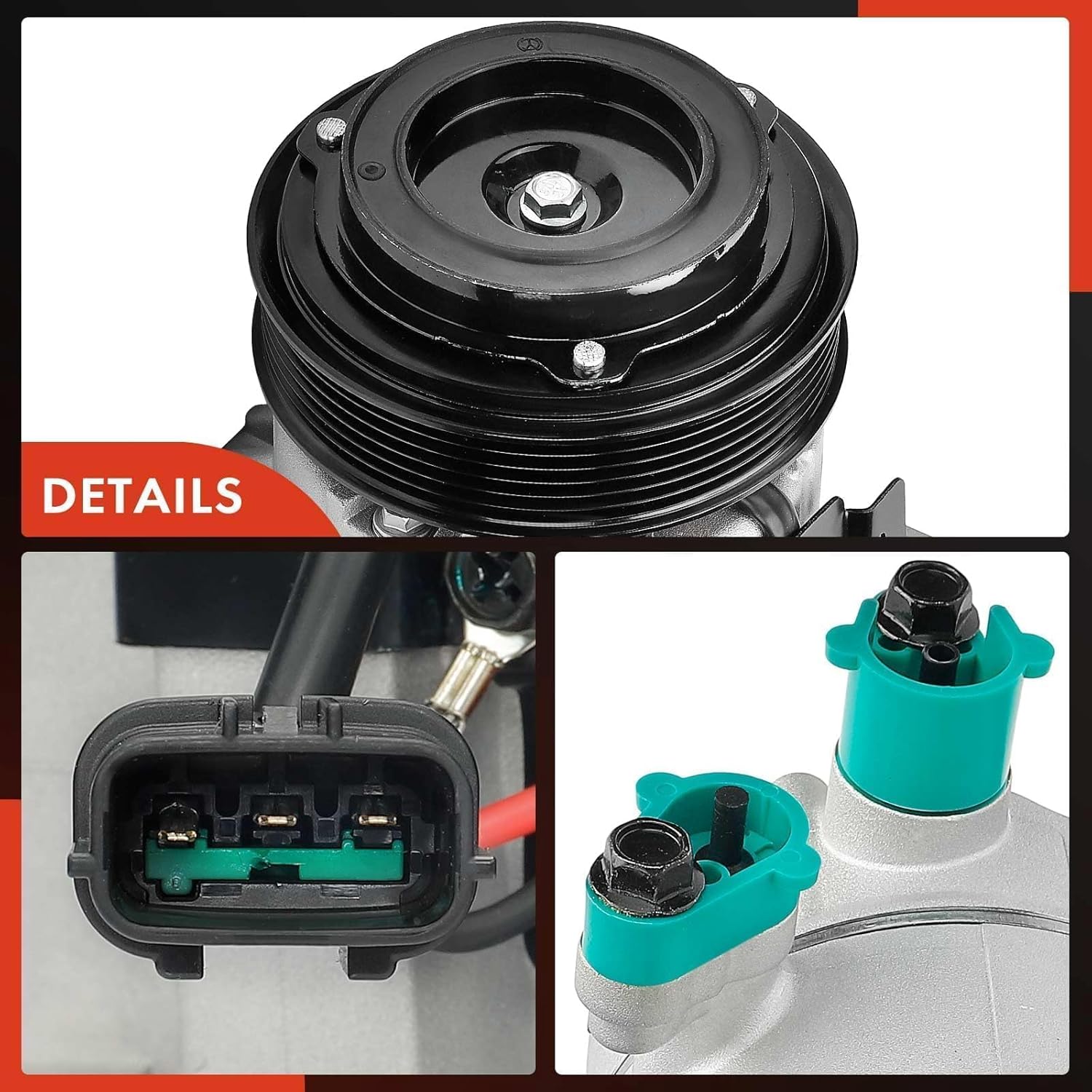 A-Premium Air Conditioner AC Compressor with Clutch Compatible with Hyundai Elantra 2.0L 2017-2020