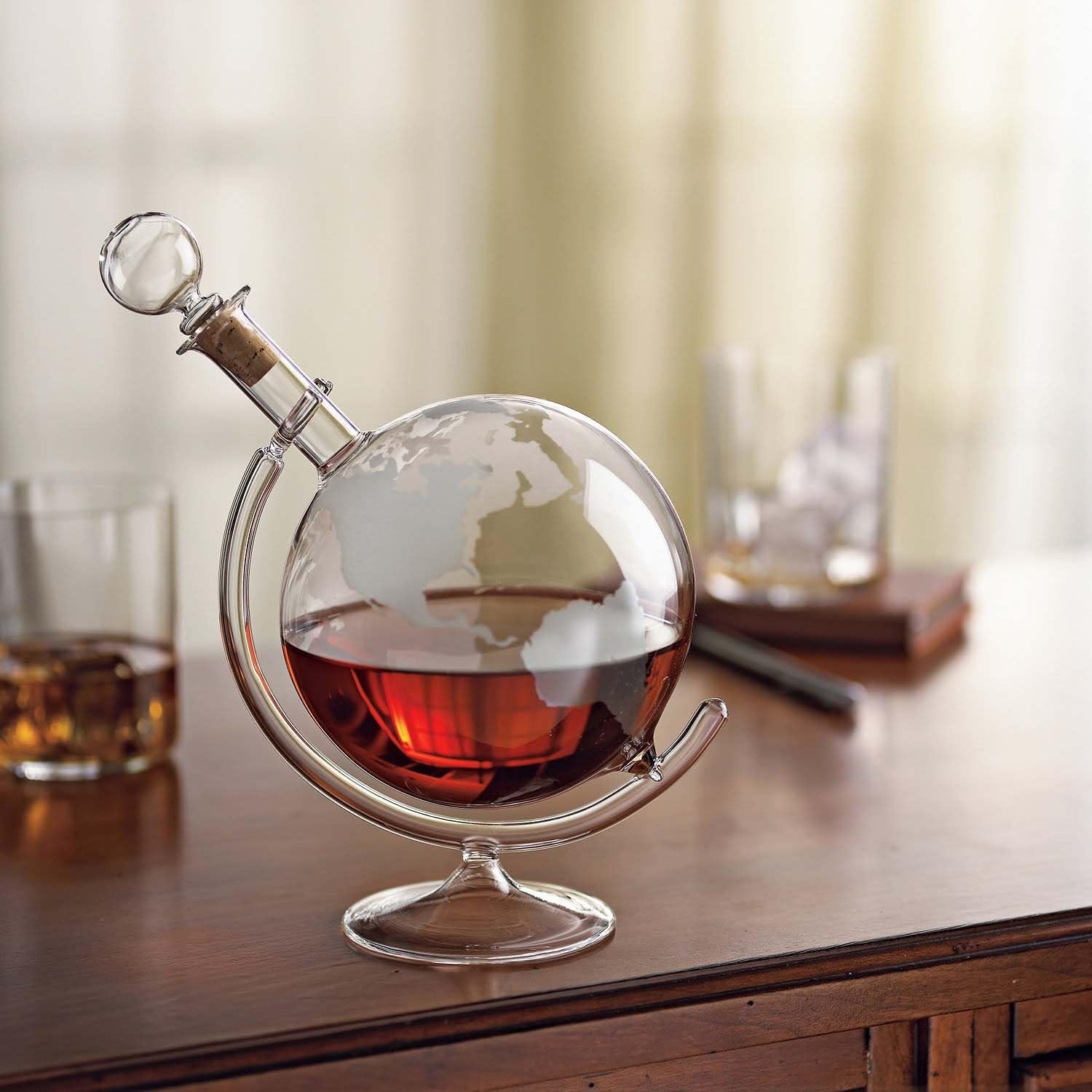 Amazon Wine Enthusiast Etched Globe Spirits Decanter Home Supply Maintenance Store by HOMEAPP