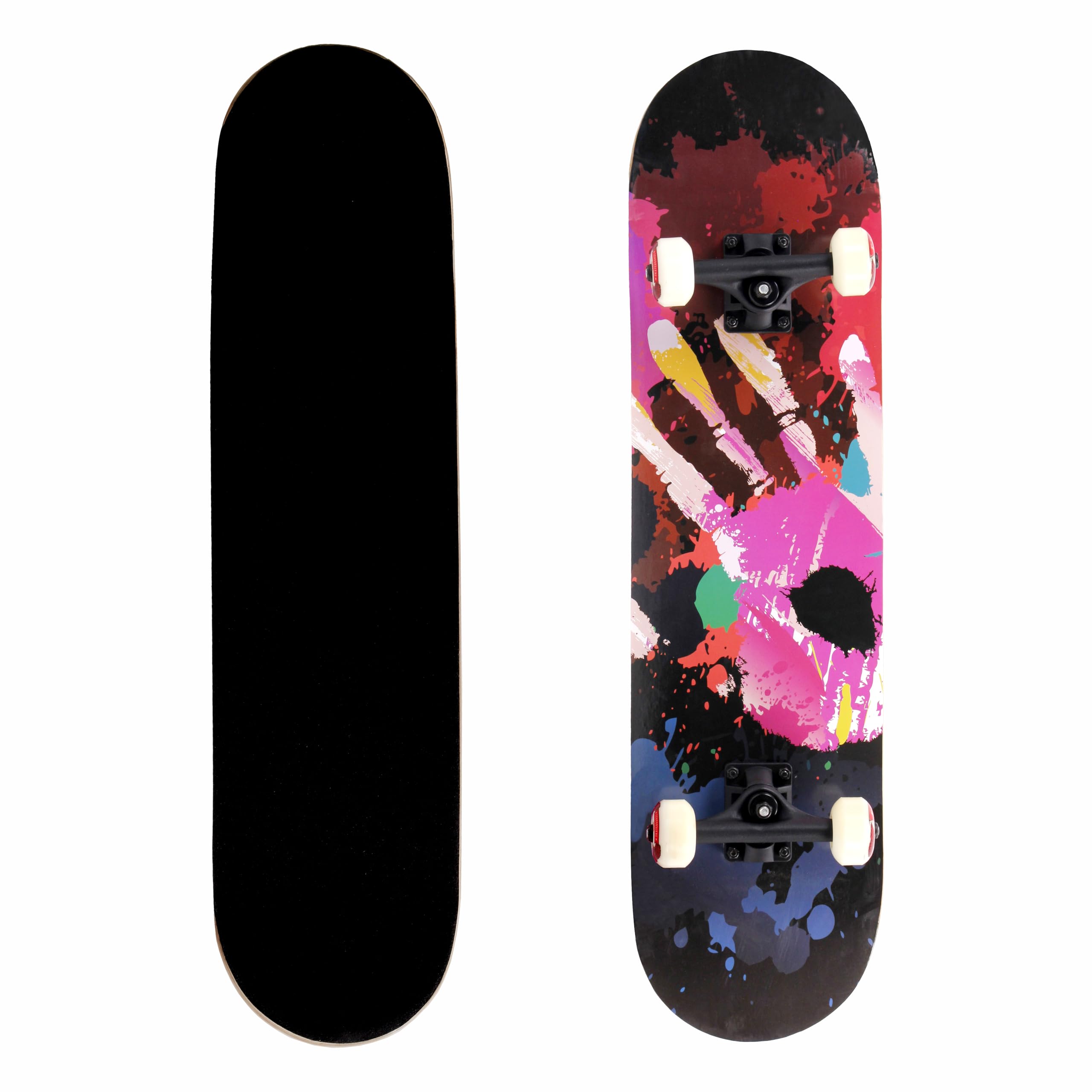 31'' Complete Skateboard 7 Layer Canadian Maple Double Kick Deck Skateboards Water Filled Fish Skate Board For Beginner Adult - View #10