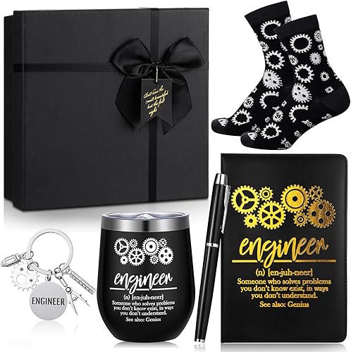 Miniatura 15 de 6 piezas de regalos para fotógrafos para amantes de cámaras para hombres y mujeres, 355 ml de acero inoxidable, llavero, calcetines, bolígrafo,