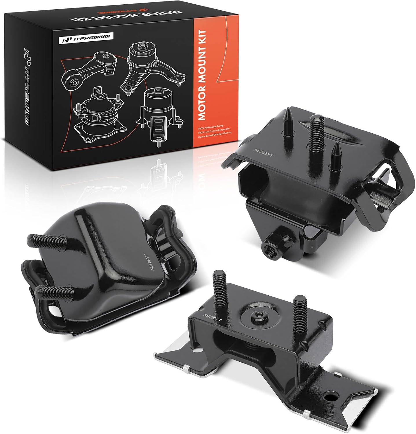 A-Premium Set of 3 Engine Motor Mount and Transmission Mount Set Compatible with Ford Explorer 2002-2005 & Lincoln Aviator 2003-2005 4.6L & Mercury Mountaineer 2002-2005 4.0L