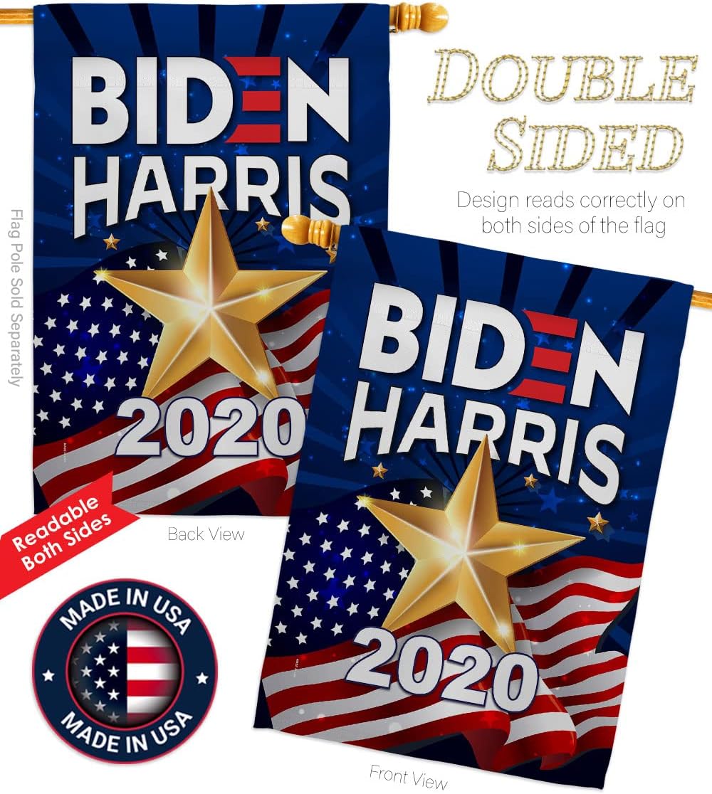 Biden Harris Flag 2020 Vote President Eagle Set Patriotic Democrat Republican Tea Party United State American Election Banner Small Garden Yard Gift Double-Sided, House Flag 28" x 40", Thick Fabric
