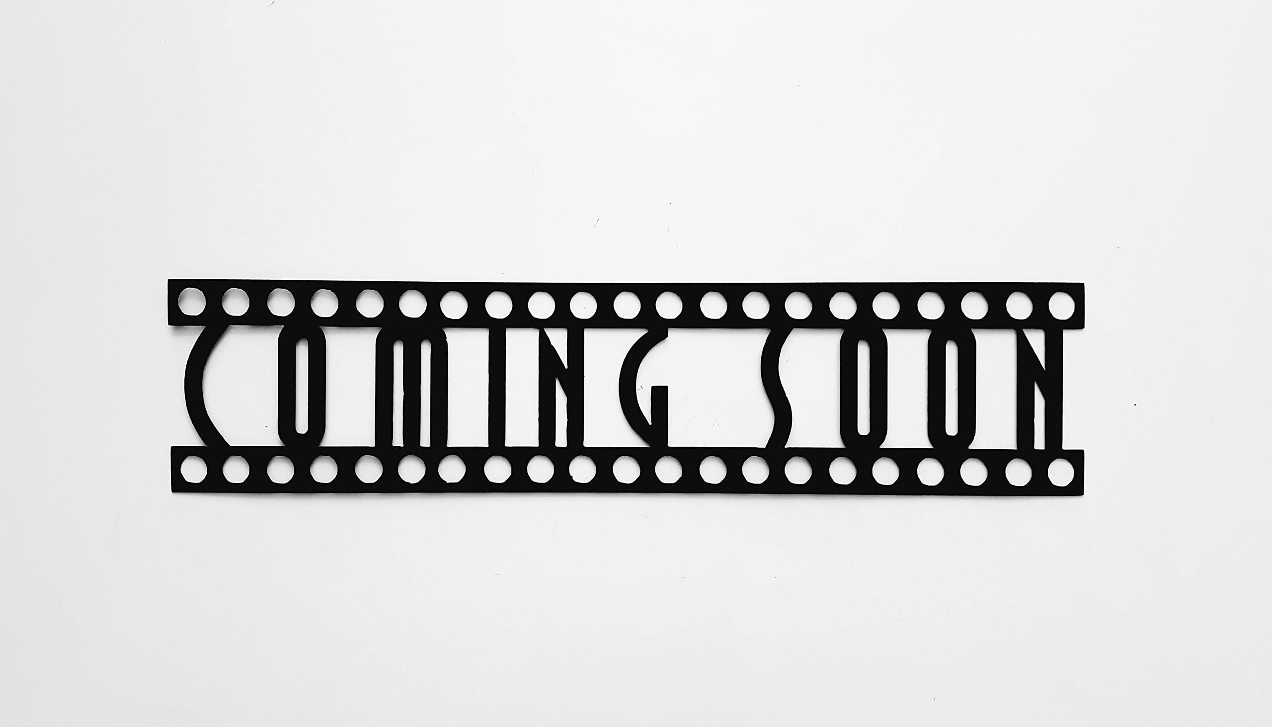 JNJ Metalworks Coming Soon Sign Home Theater Decor Metal Wall Art