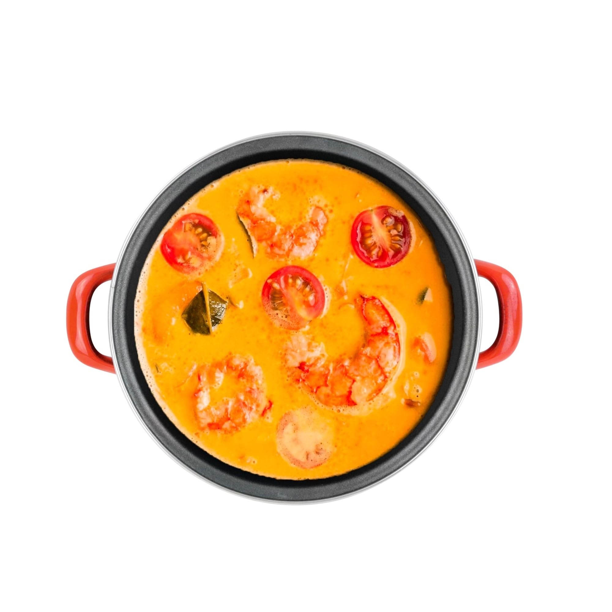 Cacerola 'SR' Ø28cm CON tapa de vidrio color rojo Magefesa