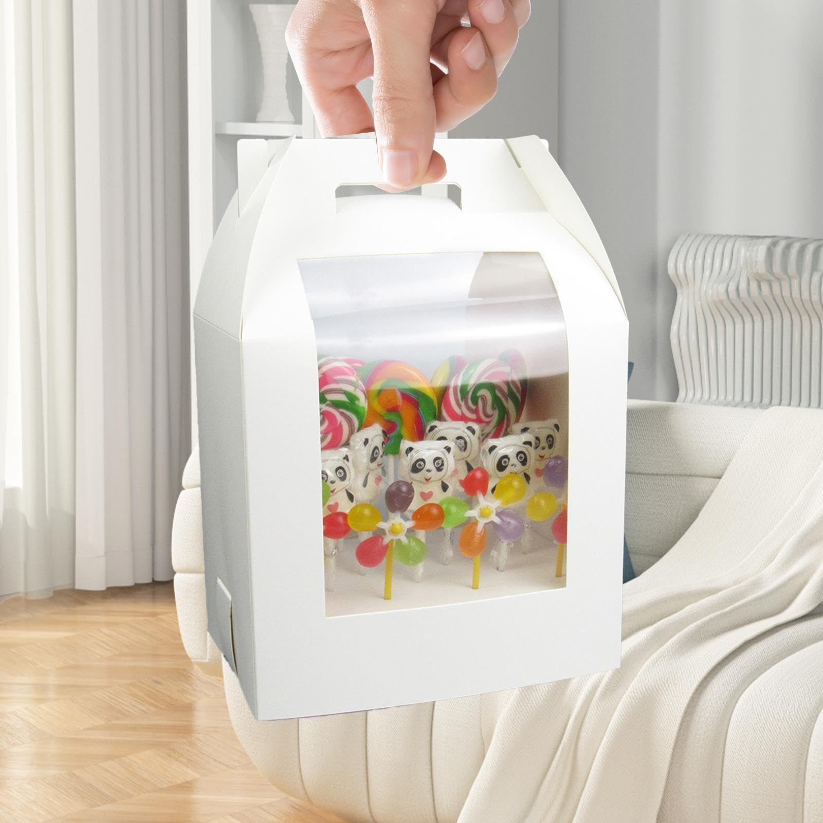 Scatole portautensili per cake-pop, confezione da 2 scatole da imballaggio per cake-pop, con 18 fori, supporto per cake-pop per leccake-pop, scatole di caramelle, per cake-pop