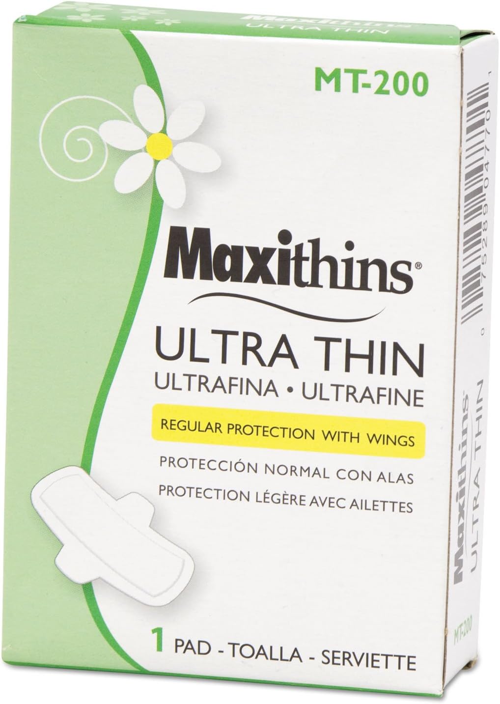 Hospital Specialty MT200 Maxithins Vended Ultra-Thin Pads, 200/Carton