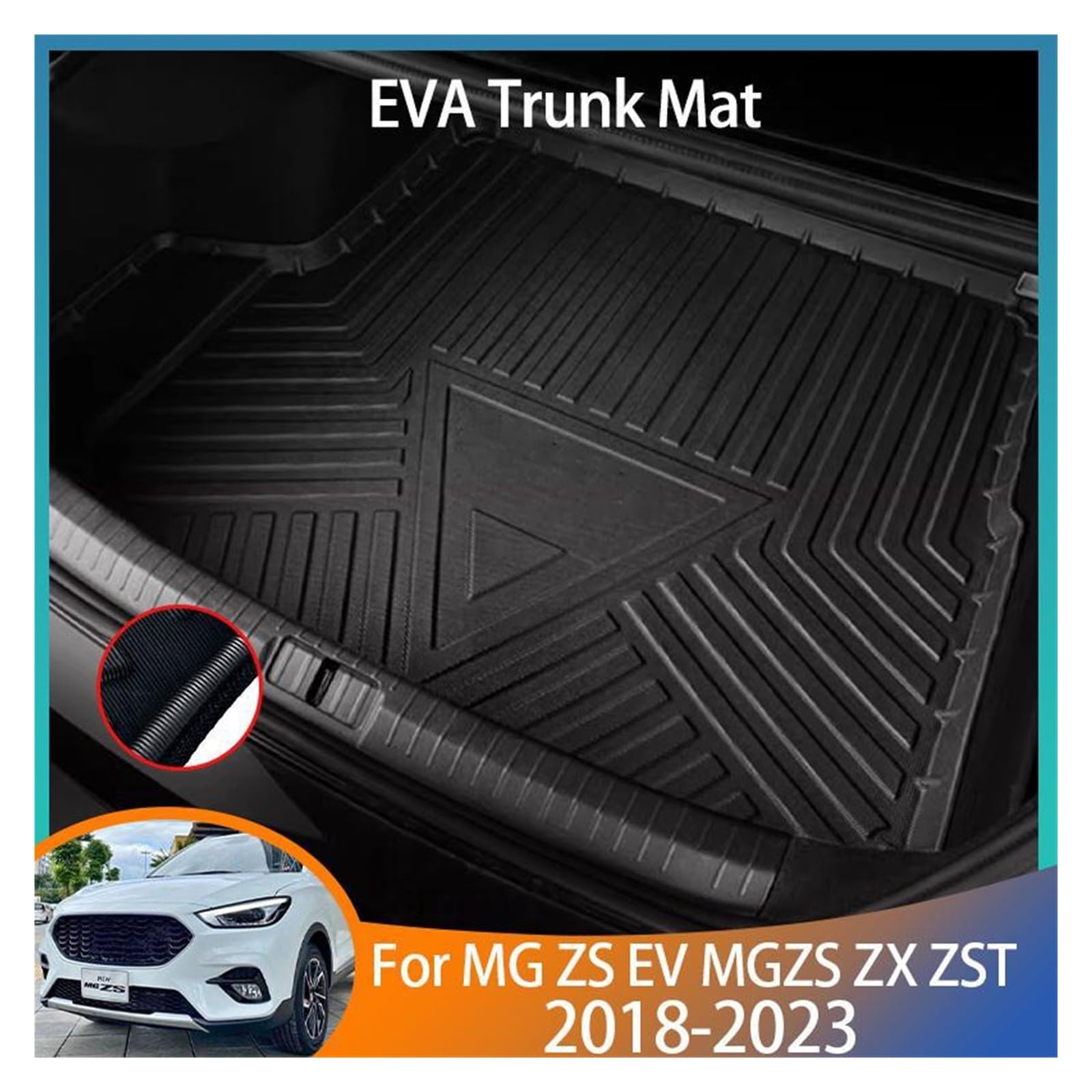Pasuje do MG ZS EV MGZS ZX ZST 2018 2019 2020 2021 2022 2023 | Mata do bagażnika samochodowego Wykładzina wykładziny bagażnika