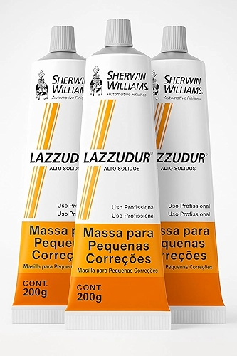 Kit 3 Massa Pequenas Correções Sherwin W. Lazzudur 034 200g Pintura Automotiva