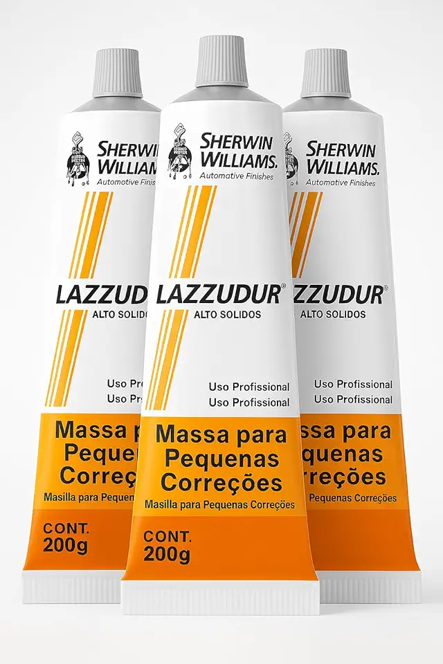 Kit 3 Massa Pequenas Correções Sherwin W. Lazzudur 034 200g Pintura Automotiva
