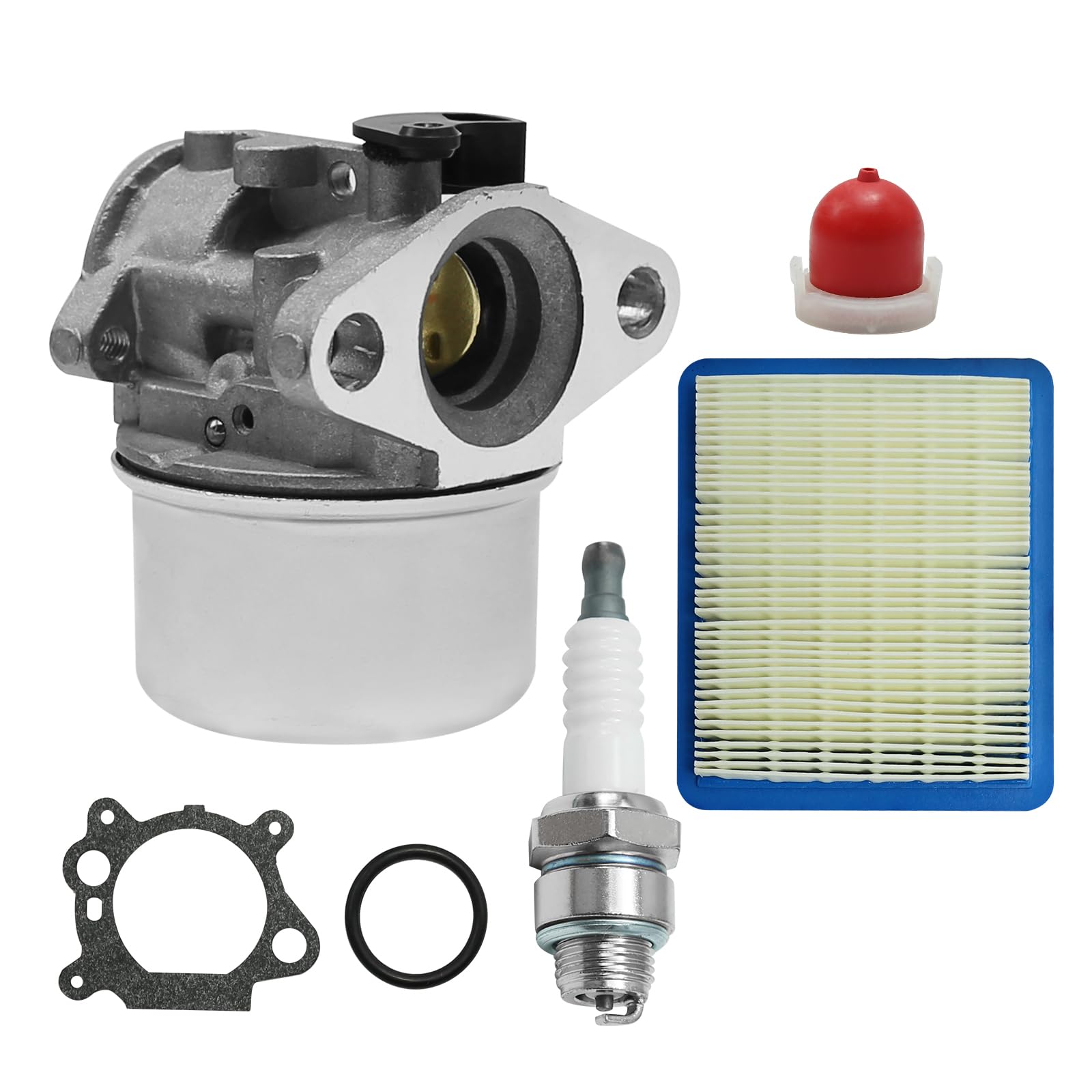 JUUDDENPARTS 799868 Carburetor Kit with Air Filter Spark Plug Gasket Primer Bulb