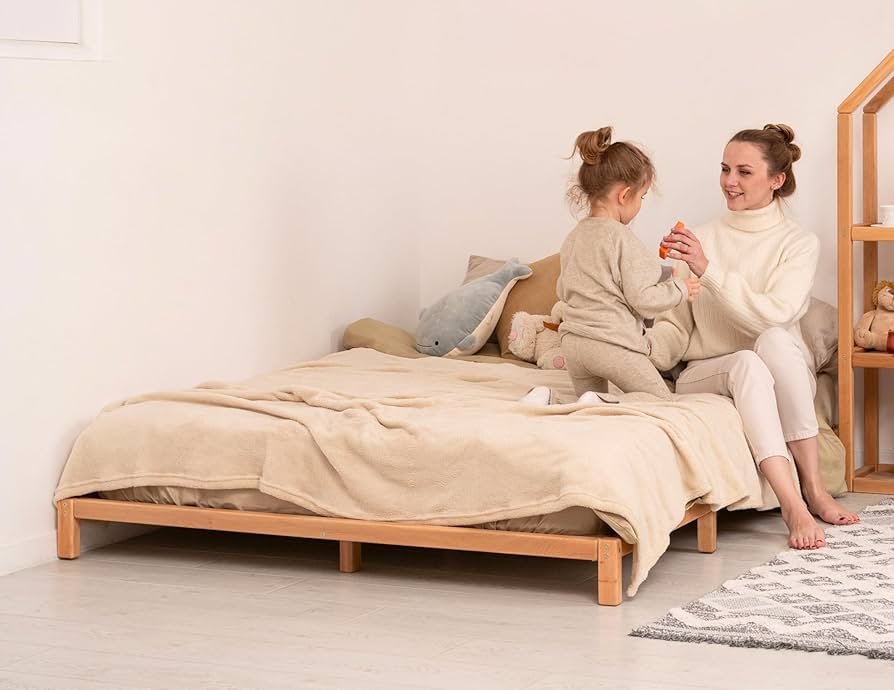 ベッド/マットレス  Wooden bed with mattress Amazon.com: Wooden Bed Frame Queen Size - Wooden Frame Full - King