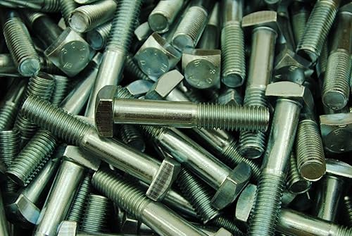 20 tornillos chapados en zinc de 58-11 x 3-12 pulgadas, A307 de 1516 pulgadas cuadradas para hombres reales de bricolaje