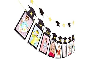 Whaline 2Pcs Graduation Photo Banner, No DIY Required
