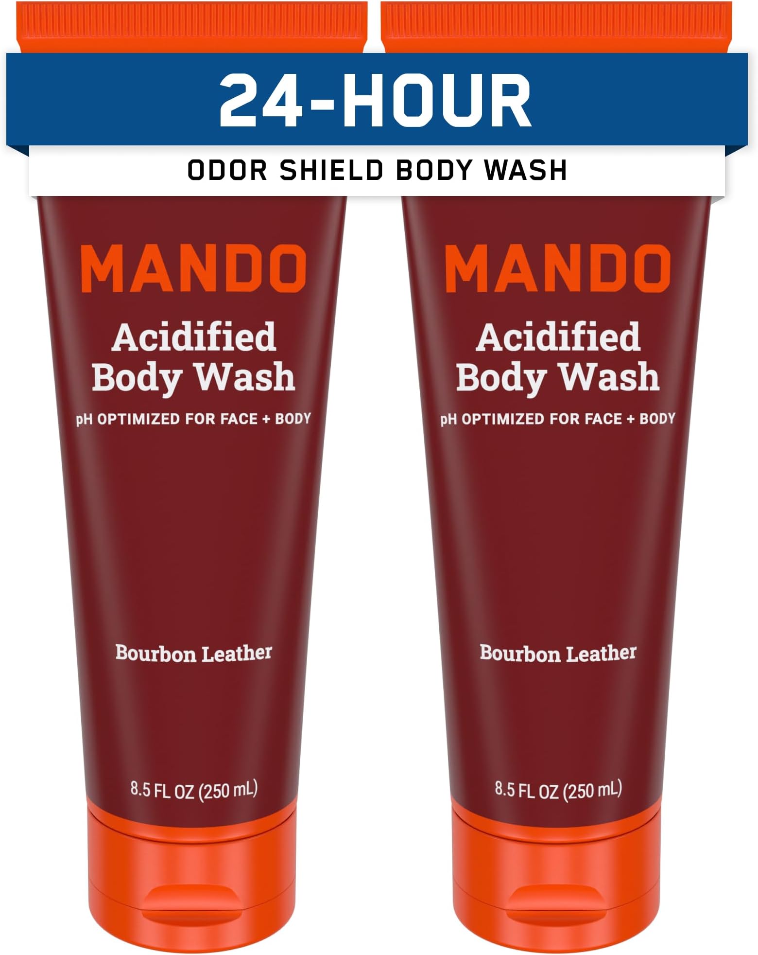 Mando Body Wash - SLS and Paraben Free, Skin Safe - 8.5 oz - Bourbon