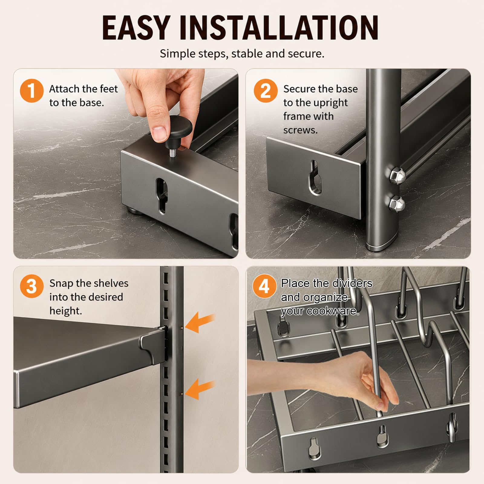 Organizador Bajo Lavabo Ajustable, Estante de Almacenamiento con Alta Capacidad de Carga y Diseño Resistente para Cocina y Baño White S