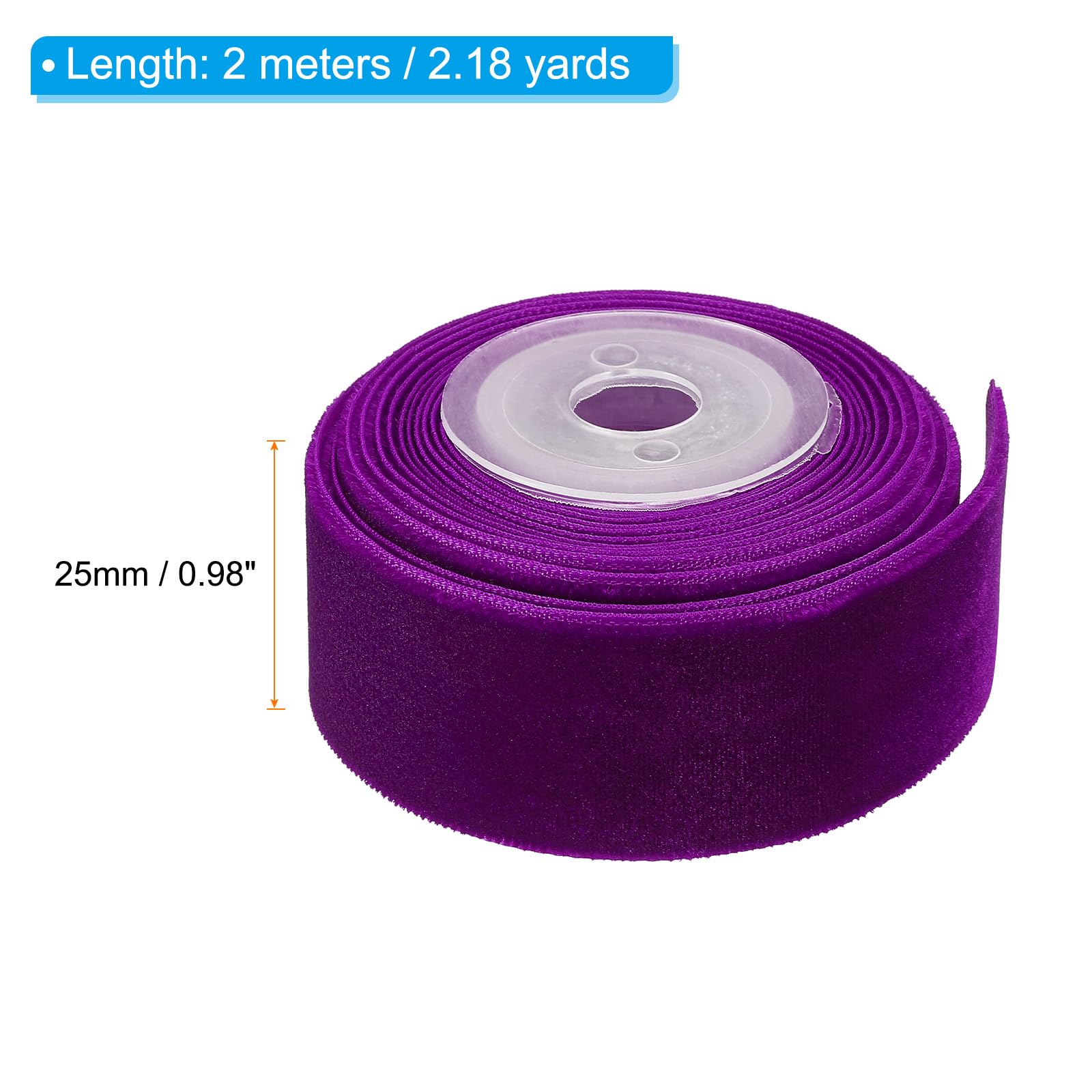 PATIKIL 0.98 Inch x 2.18 Yards Velvet Ribbons - Image 2
