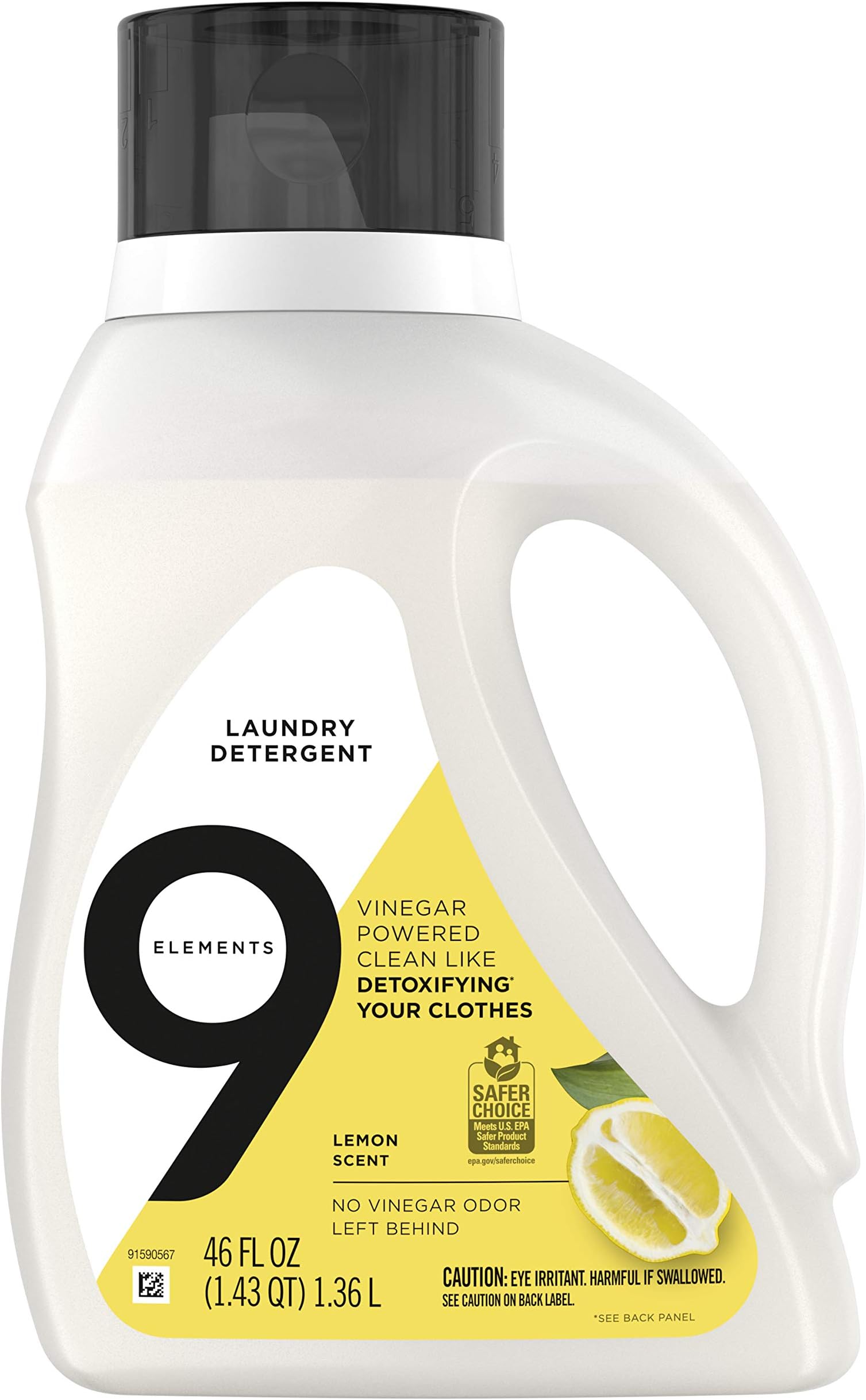 Liquid Laundry Detergent, Lemon Scent, 46 Oz, 46 Fl Oz