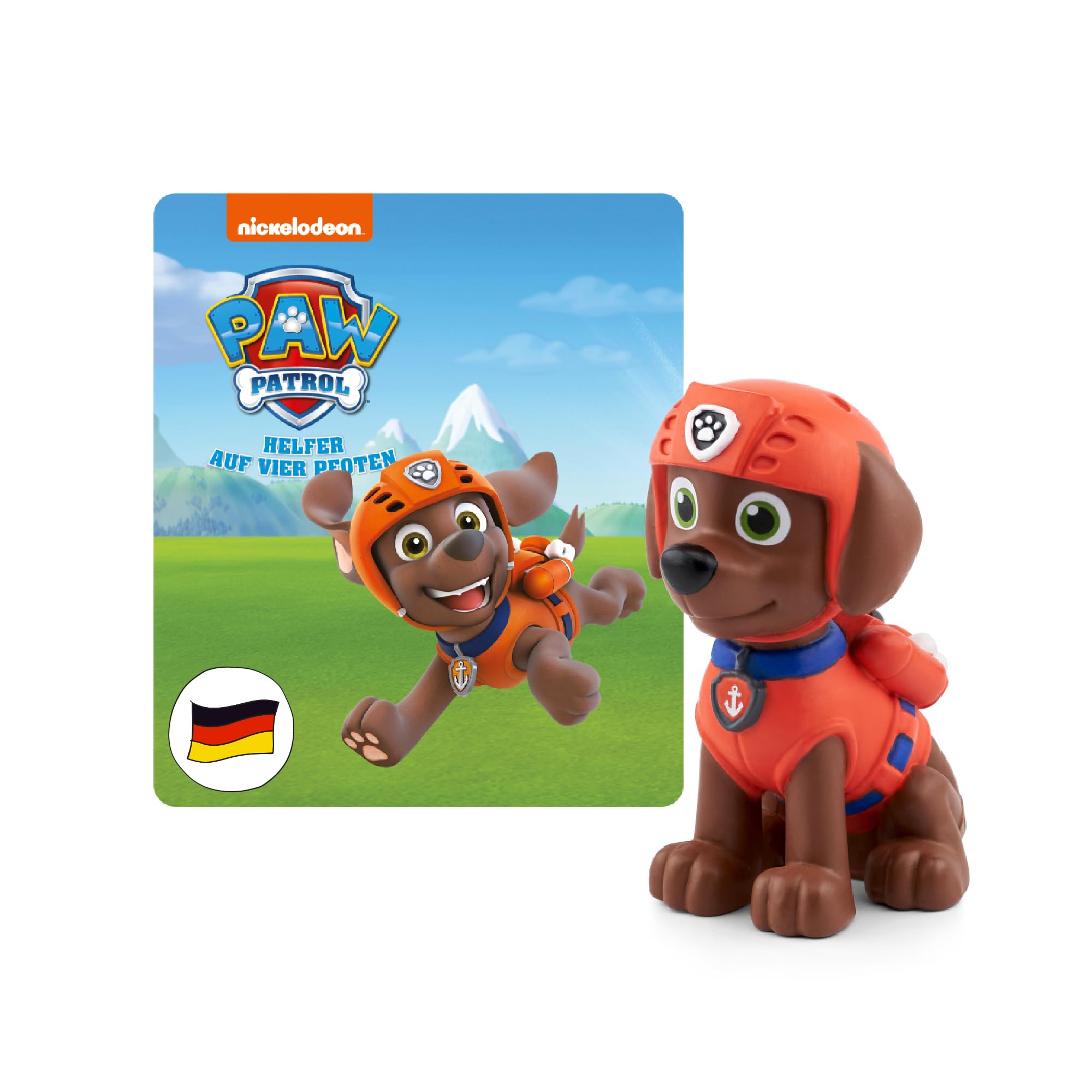 tonies Auditory Figures for Toniebox, Paw Patrol, Zuma, Audio Game with 4 Stories for Kids Ages 3+, Playing Time Around 51 Minutes