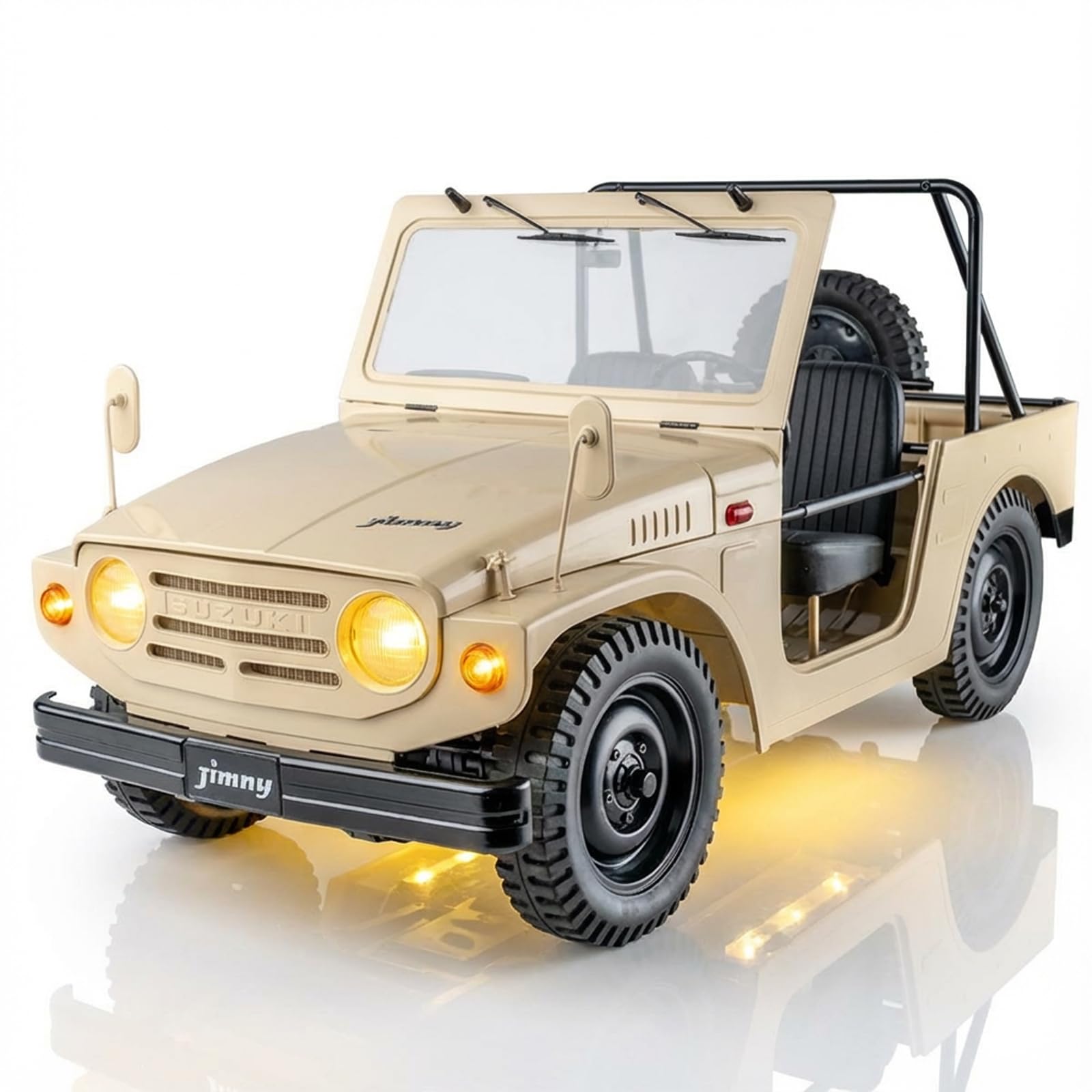 1/6 Jimny LJ10 RC Crawler 4WD 15KM/H Official Licensed Model Car Hobby Grade Remote Control Vehicle with LED Lights 4-Ch 2.4GHz Transmitter Included for Boys and Adult…
