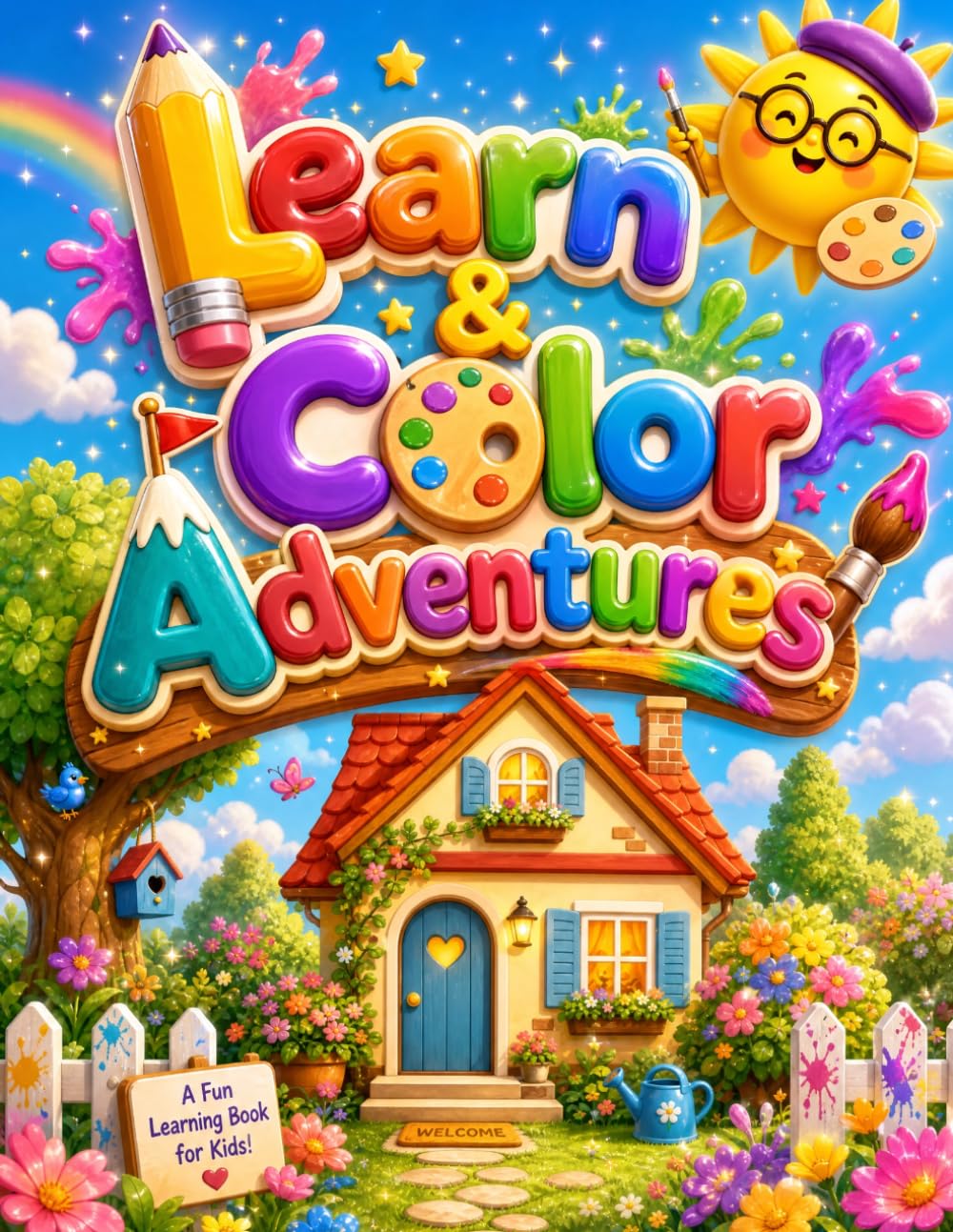 Learn & Color Adventures: My First English Home Words
