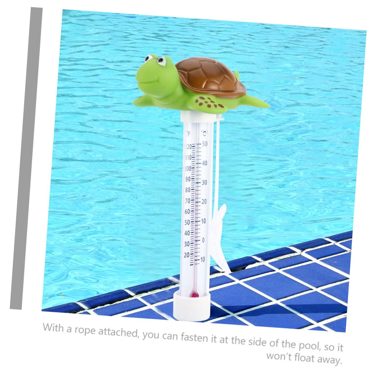UPKOCH 3 Pièces Thermomètre Flottant pour Spa Mesure de Température de Eau Facile à Lire à Utiliser pour Étang Aquarium Accessoire Pratique Corde de Fixation