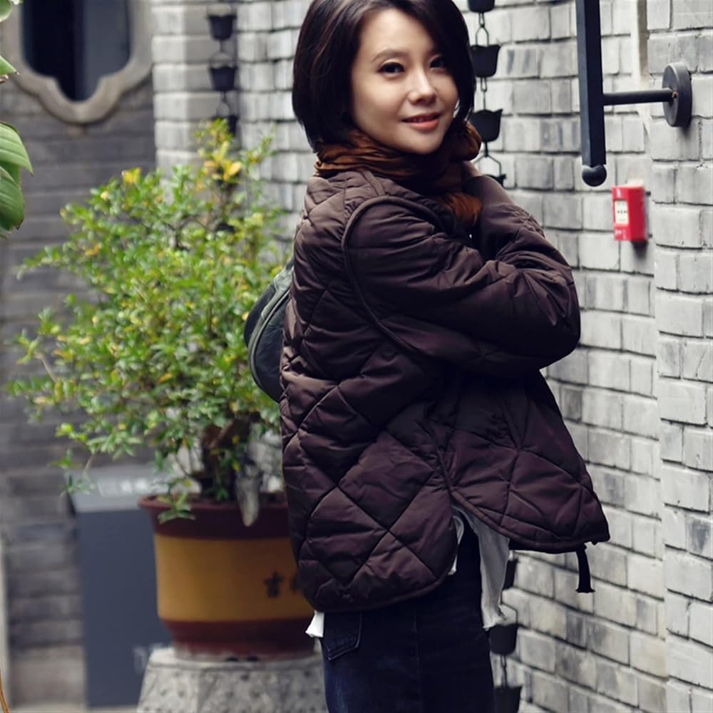 BHJIGDB Down jacket women Quilted cotton jacket with