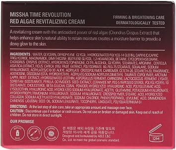 MISSHA Antioksidan Etkili Nemlendirici Yosun Kremi 50ml Time Revolution Red Algae Revitalizing Cream