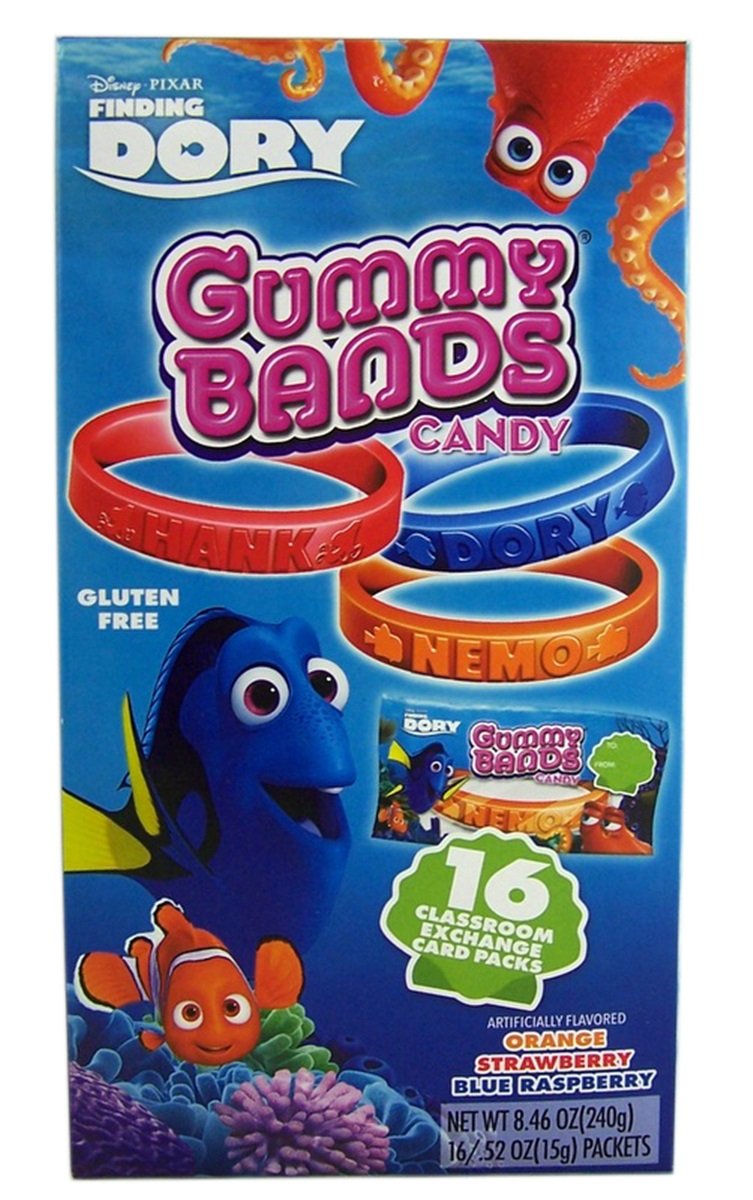 Finding Dory Valentines Day Gummy Bands Candy Friendship