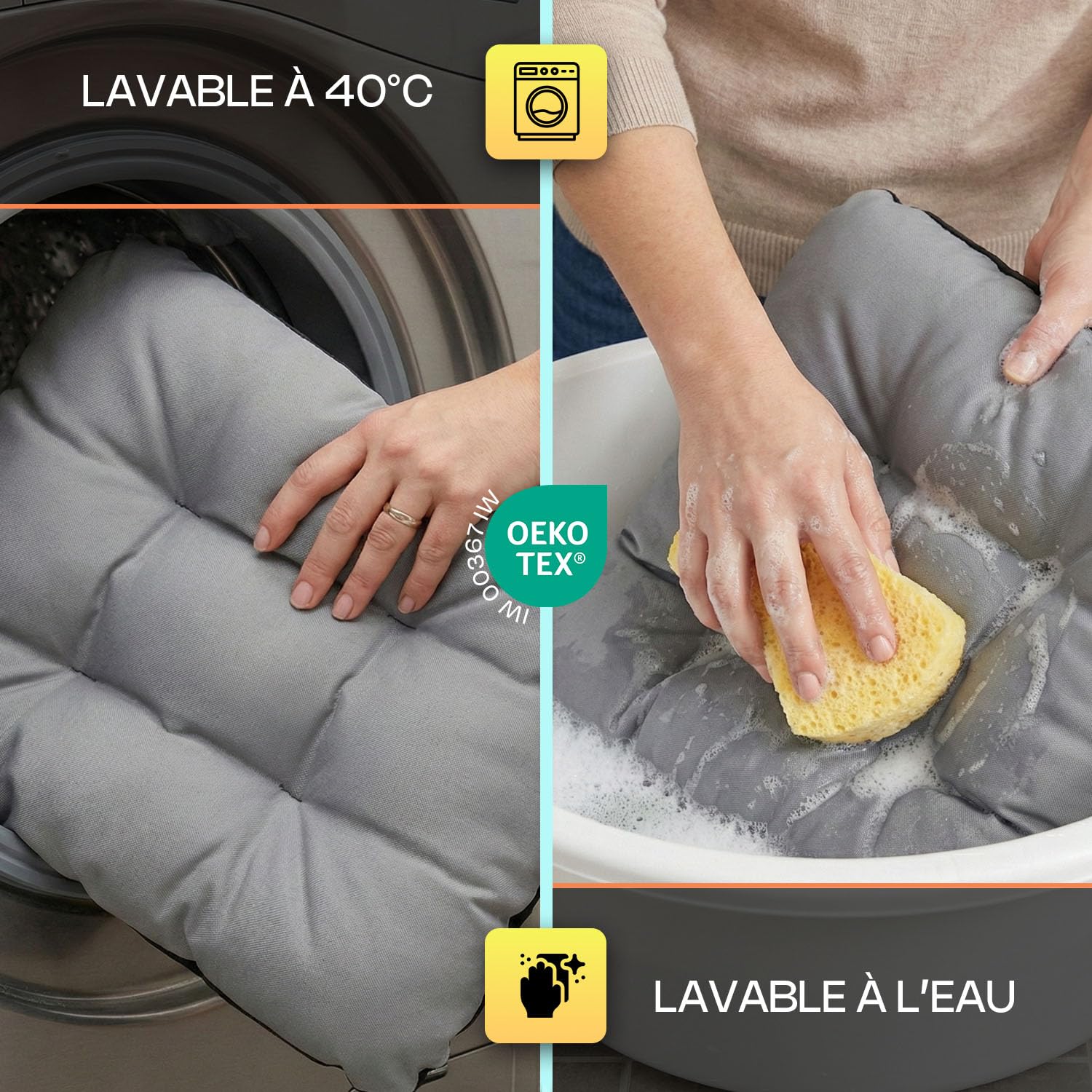 SuperKissen24. Coussin pour Chaise, Siège, Banc de Jardin, Canapé - Lot de 8 Coussins 45x45 cm - Bain de Soleil - Intérieur/Extérieur – imperméable - Exotic
