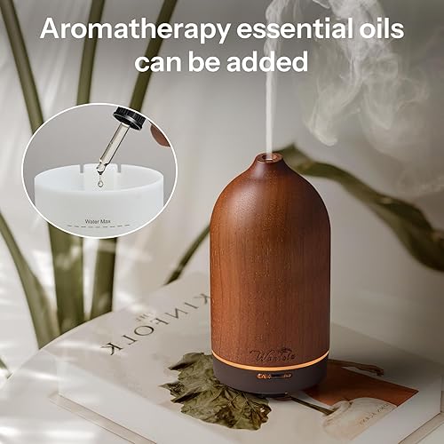 Miniatura 3 de Wanlola Difusor de aceite esencial de madera de 4.1 fl oz, difusor de aceite para un ambiente interior agradable, difusores de aromaterapia para el