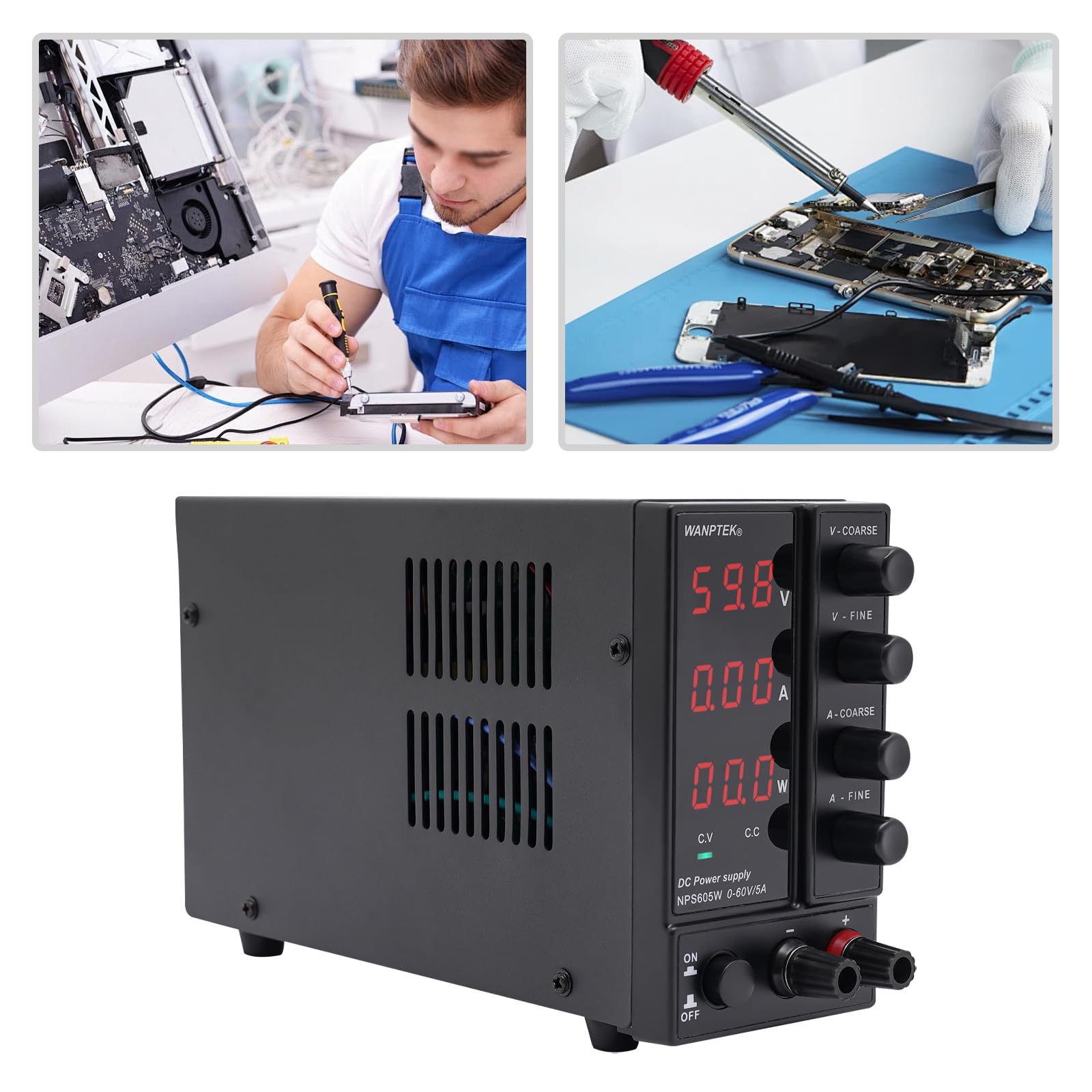 Labornetzteil 0-35V / 0-5A DC Regelbar Netzgerät mit 3-stelliger LED-Anzeige verwendet für Laborunterricht, Elektronische Reparatur, DIY und Fahrzeugelektronik Labornetzteil 0-35V / 0-5A DC Regelbar Netzgerät mit 3-stelliger LED-Anzeige verwendet für Laborunterricht, Elektronische Reparatur, DIY und Fahrzeugelektronik
