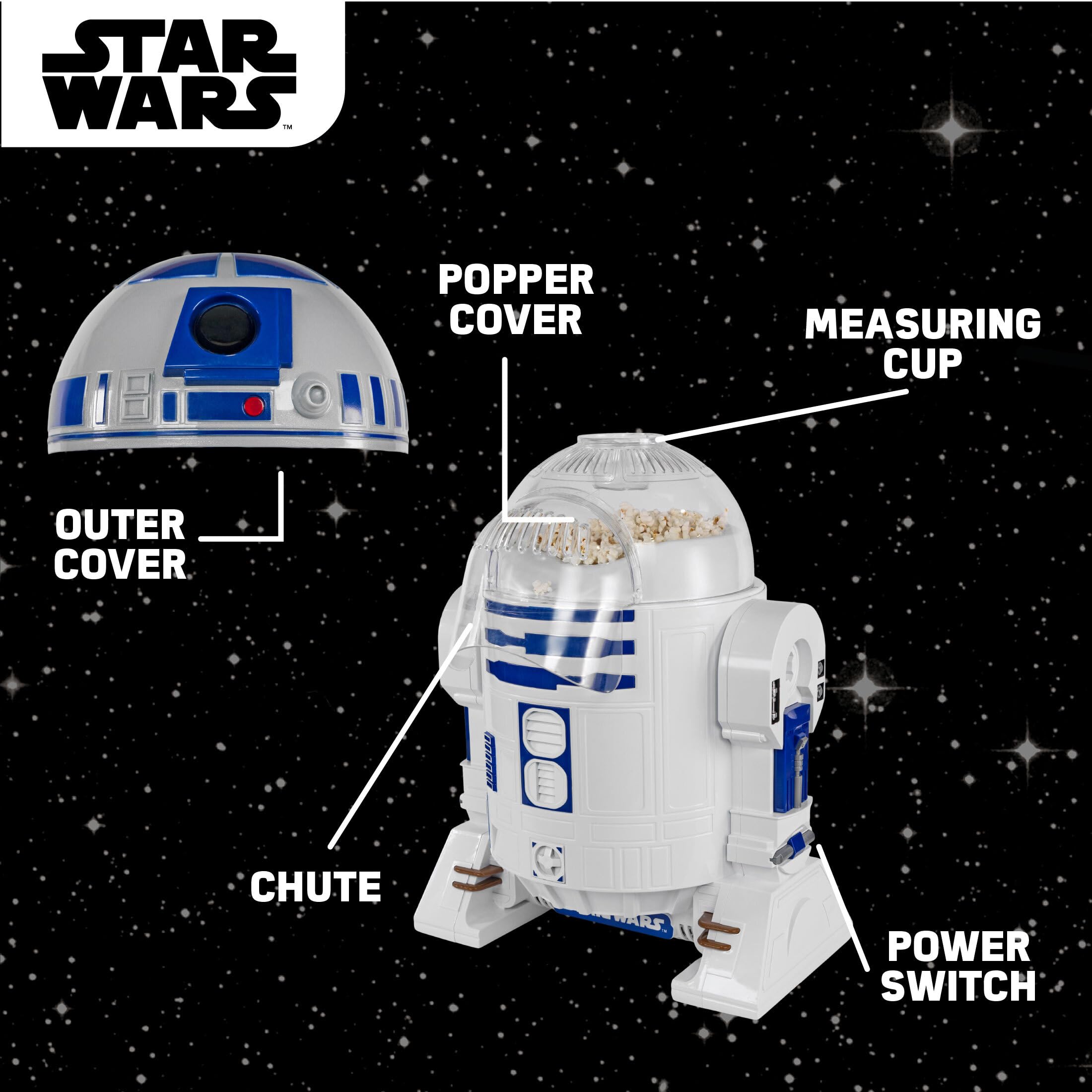 Amazon | Uncanny Brands スターウォーズ R2D2 ポップコーンメーカー