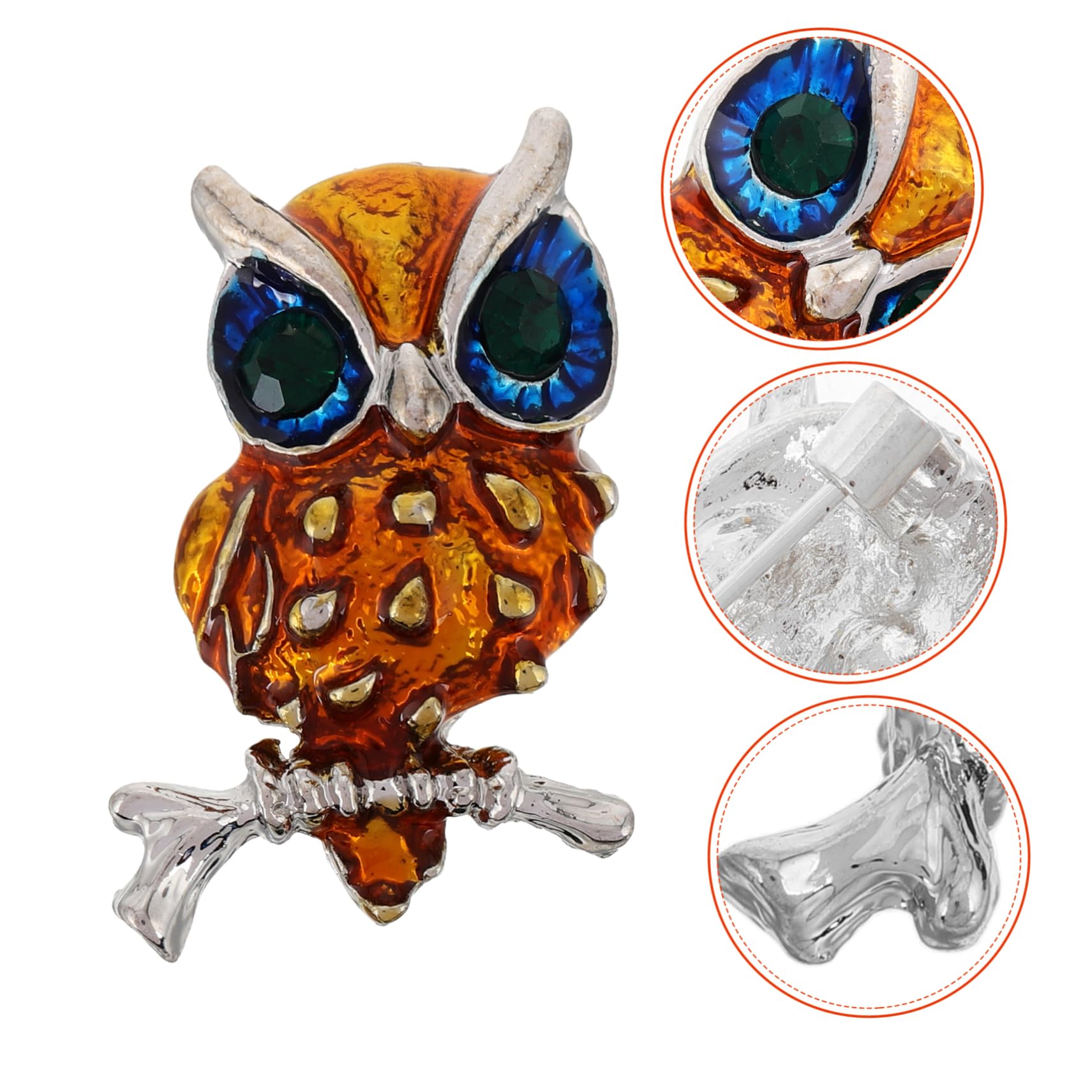 Broches con Forma de búho, joyería de Moda única para Hombres y Mujeres, símbolo Masculino