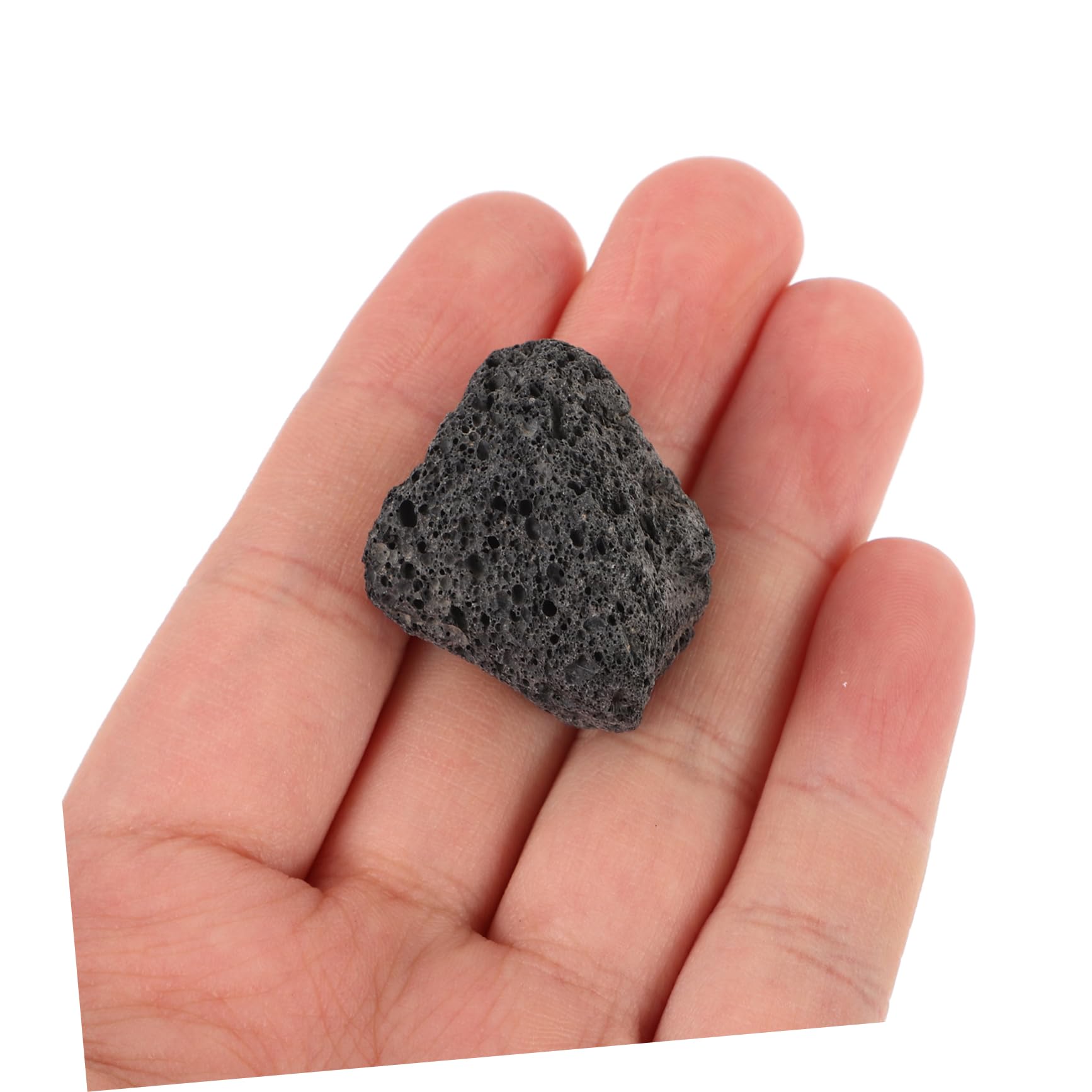 TOPBATHY Lot De 3 Galets De Roche Volcanique Élégants pour Aquarium Aménagement Paysager en Pierre Naturelle pour Aquarium