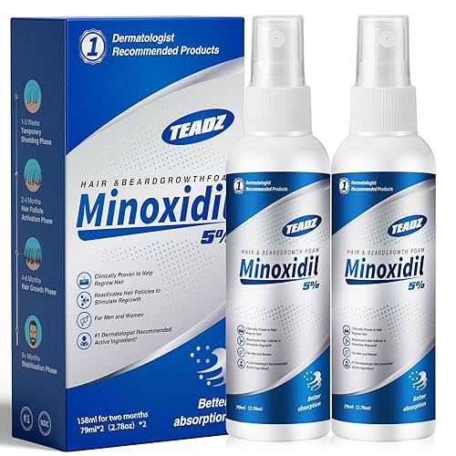 5% de minoxidil para hombres y mujeres, productos de crecimiento del cabello minoxidil, suero intenso para el crecimiento del cabello, puede