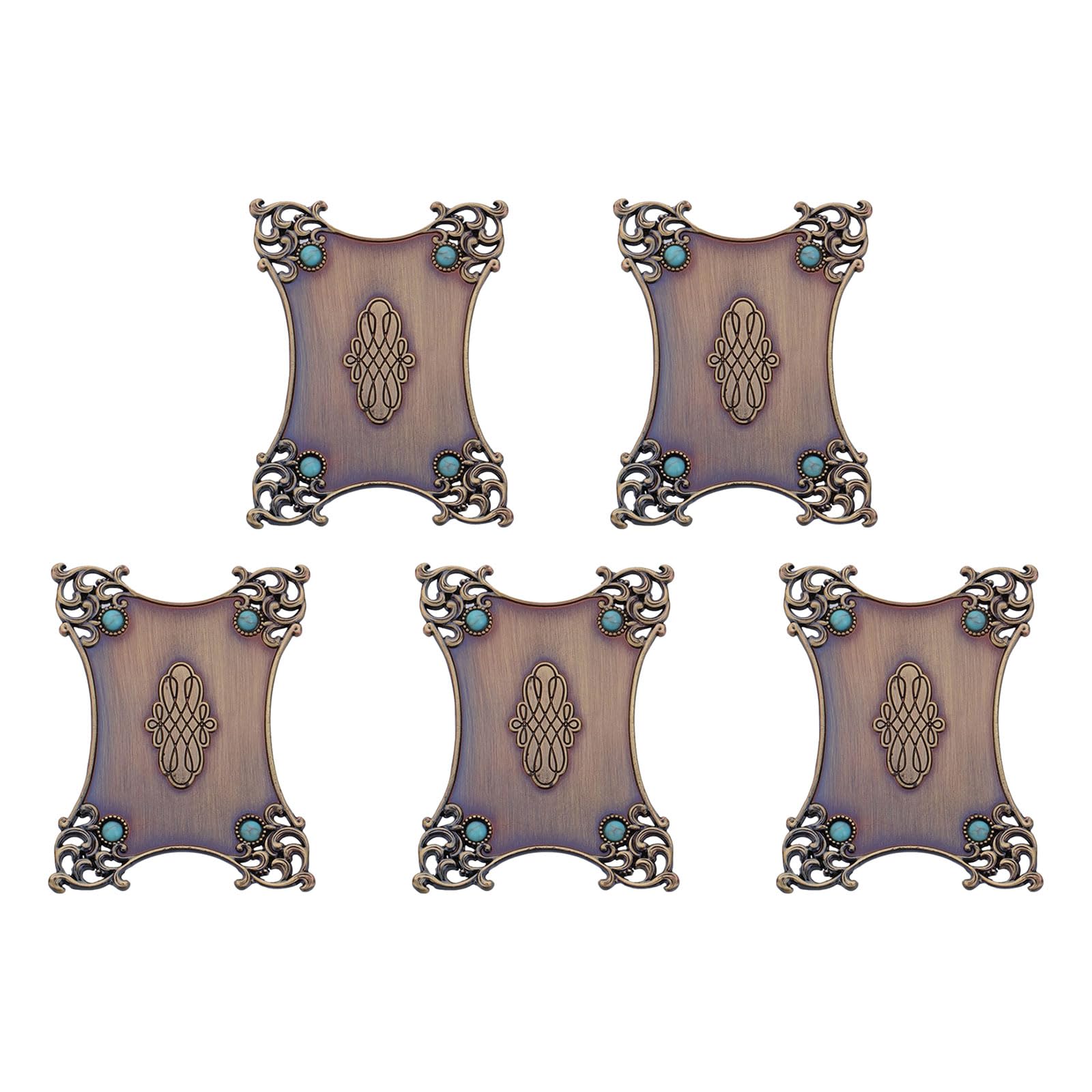 Limtula 5Pcs Antique Thread Winders Metal Embroidery Bobbins Embroidery Organiser Metal Sewing Winder Storage