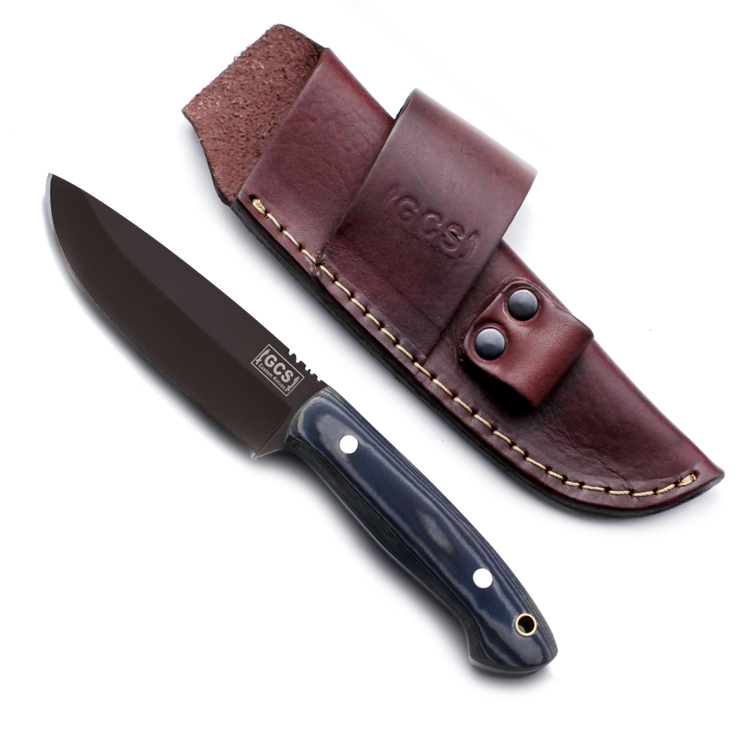 GCS Handmade Tactical Hunting Knife, Blue And White, GCS 124