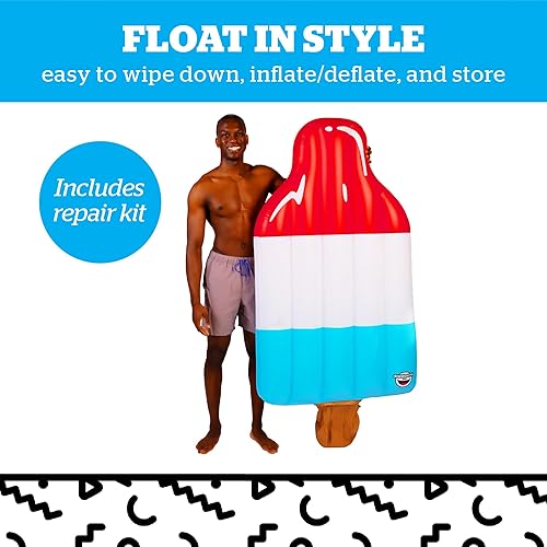 Miniatura 5 de BigMouth Inc. Flotador de piscina, balsa de salón grande, flotador de vinilo duradero, juguete de agua para fiesta de verano en la piscina