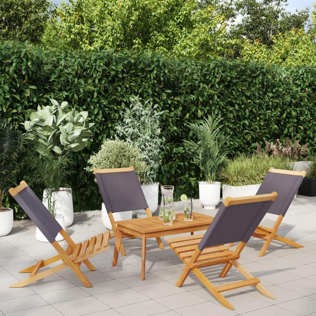 Chaises de jardin en bois massif chaises d'extérieur durables
